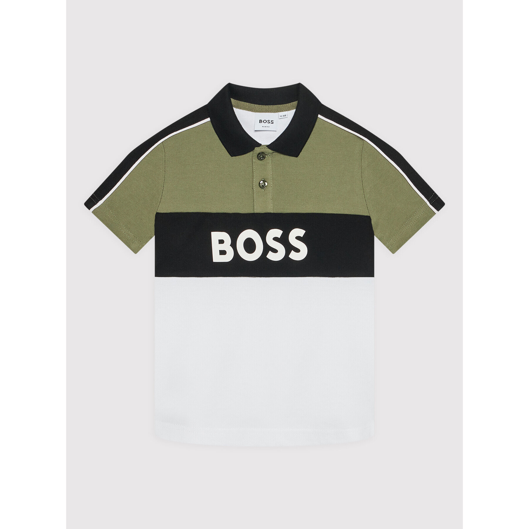 Boss Polo majica J25N60 D Pisana Regular Fit - Pepit.si