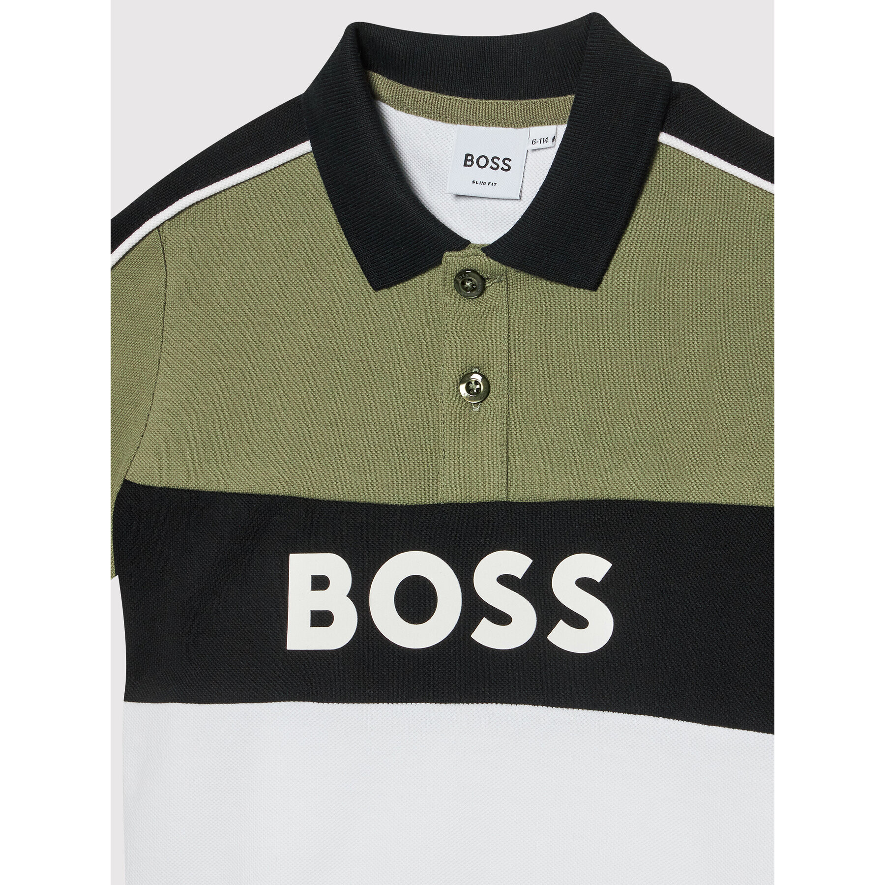 Boss Polo majica J25N60 D Pisana Regular Fit - Pepit.si