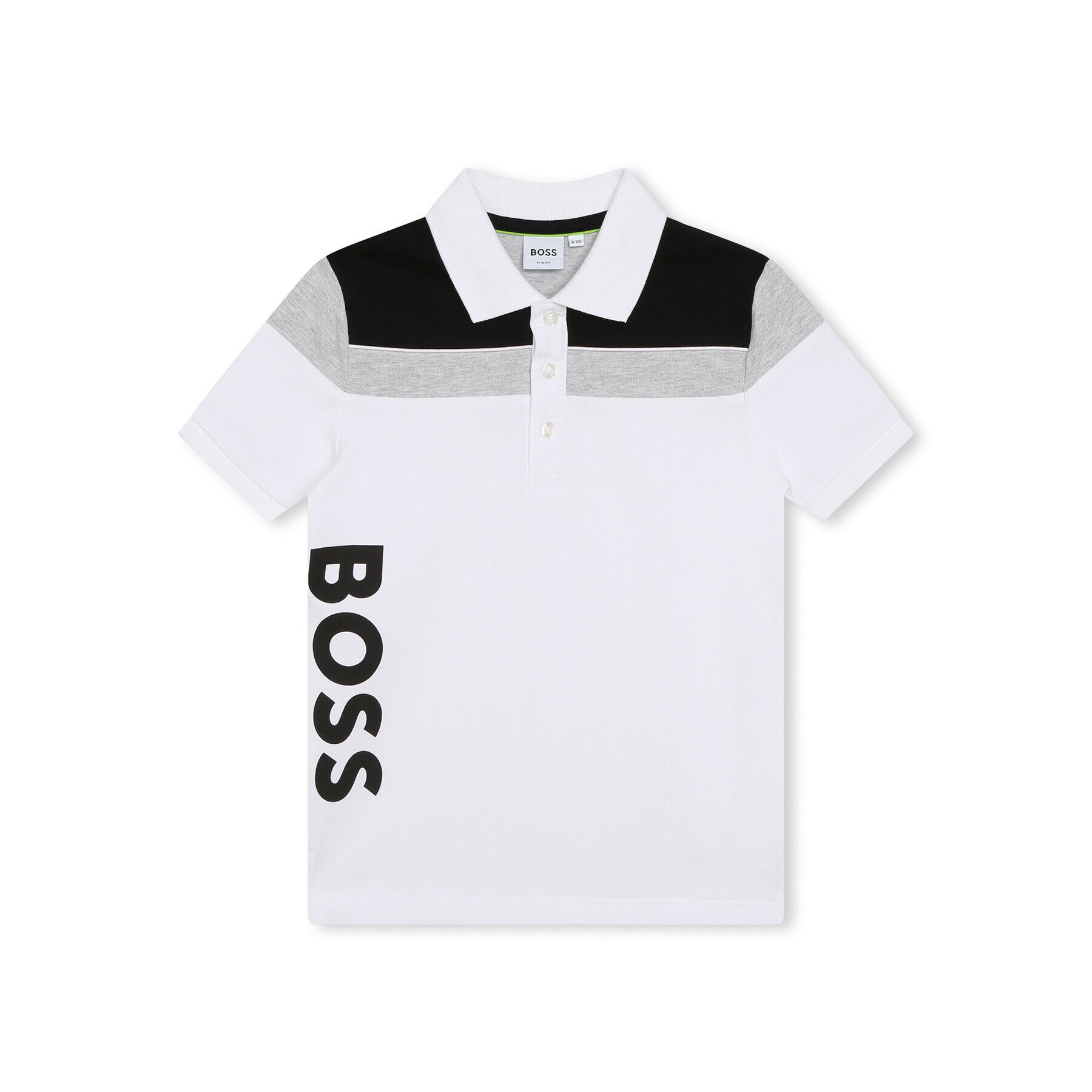 Boss Polo majica J25O32 D Bela Regular Fit - Pepit.si