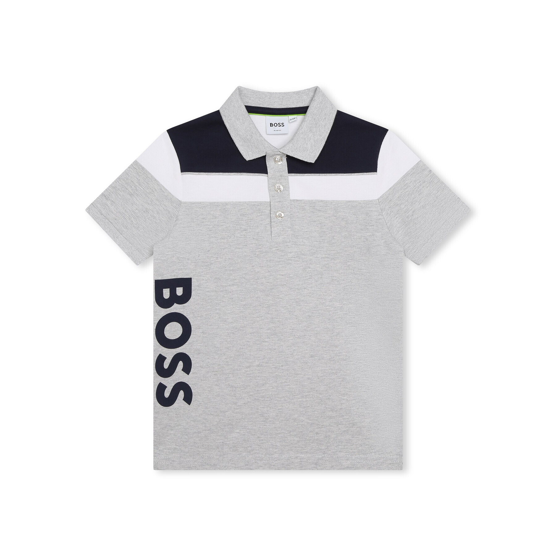 Boss Polo majica J25O32 D Siva Regular Fit - Pepit.si