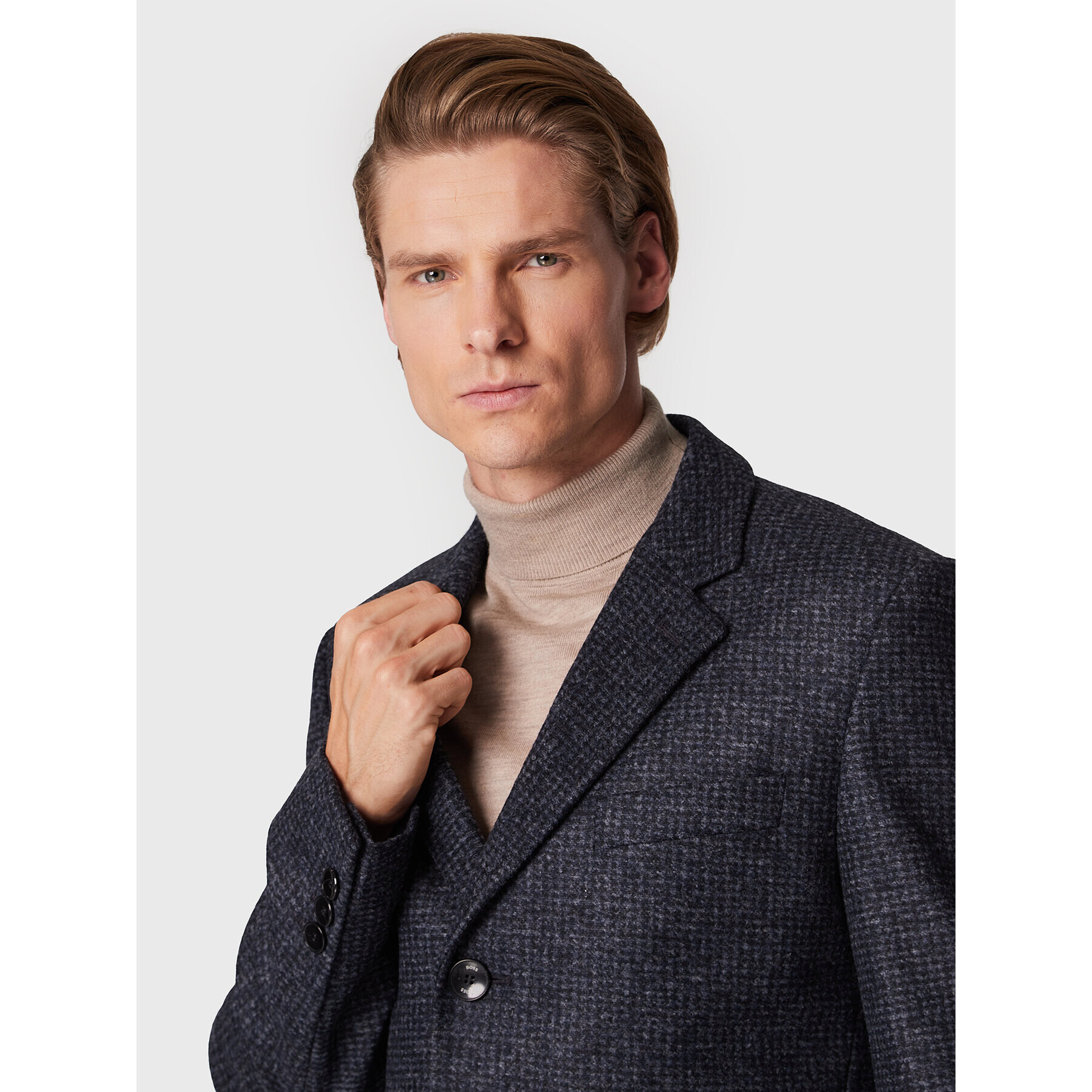 Boss Prehodni plašč H-Hyde-J-224 50479583 Mornarsko modra Slim Fit - Pepit.si