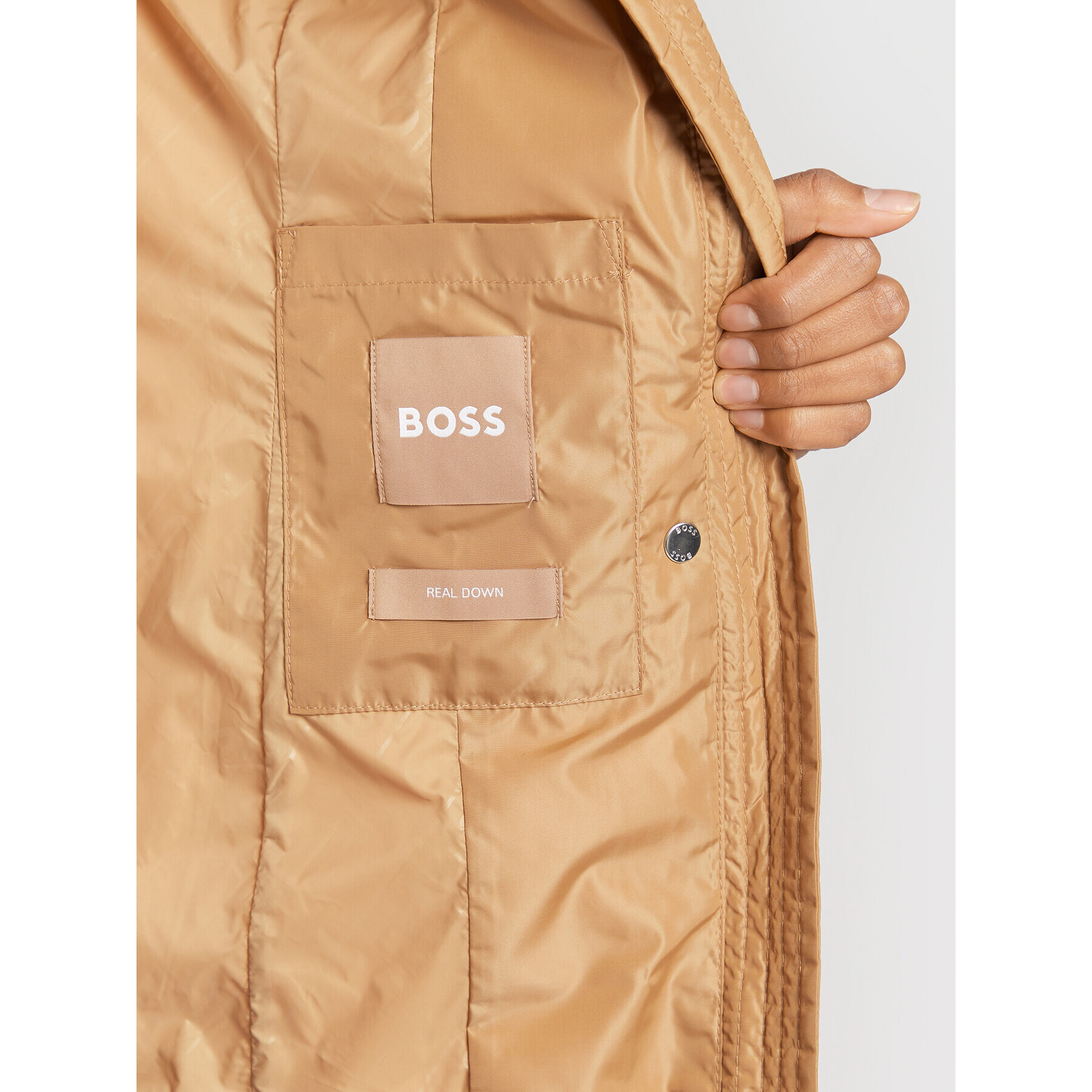 Boss Puhovka Patantan3 50478144 Bež Regular Fit - Pepit.si