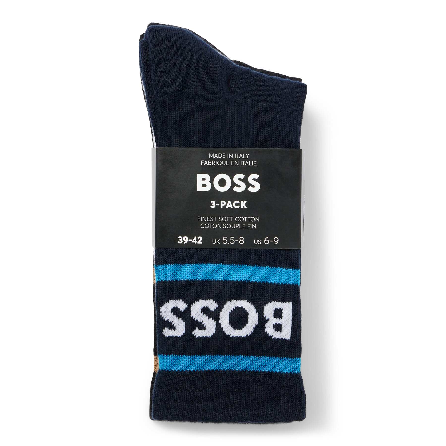 Boss Set 3 parov moških visokih nogavic 50469371 Pisana - Pepit.si