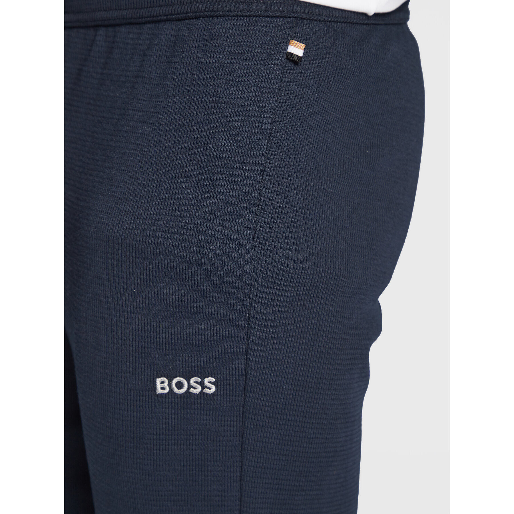 Boss Spodnji del pižame Waffle 50486456 Mornarsko modra Regular Fit - Pepit.si