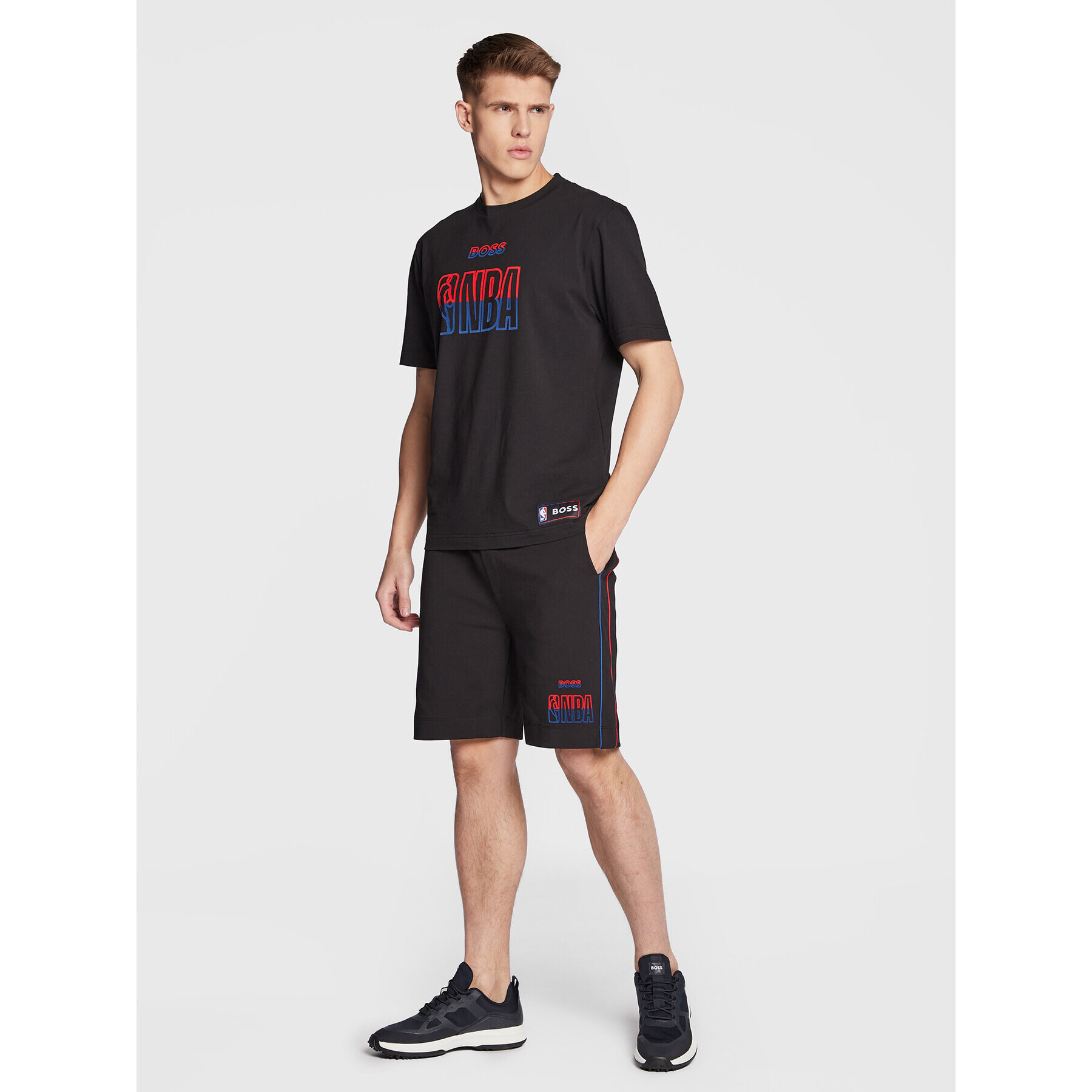 Boss Športne kratke hlače NBA Slam_2 50477426 Črna Regular Fit - Pepit.si