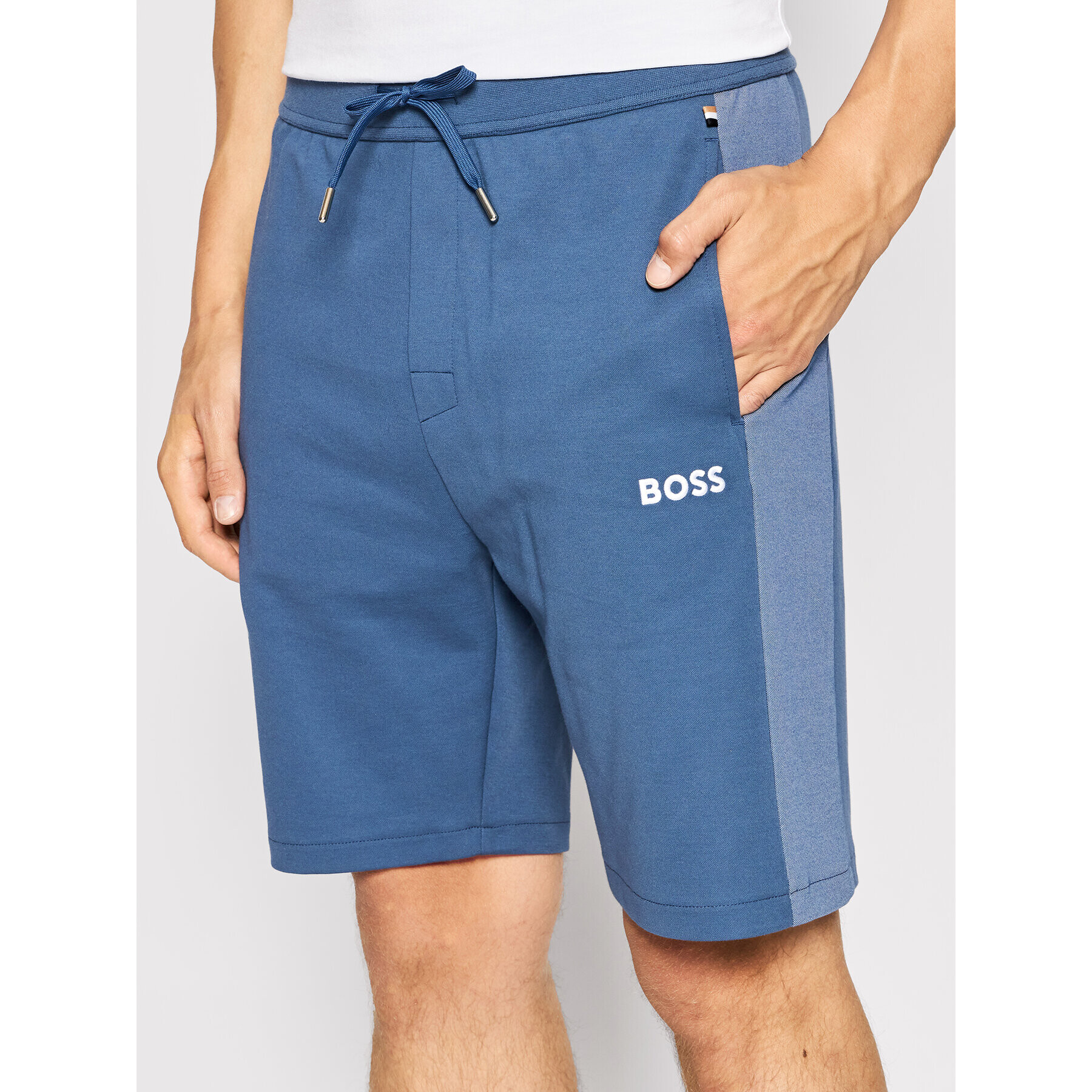 Boss Športne kratke hlače Tracksuit 50469637 Modra Regular Fit - Pepit.si