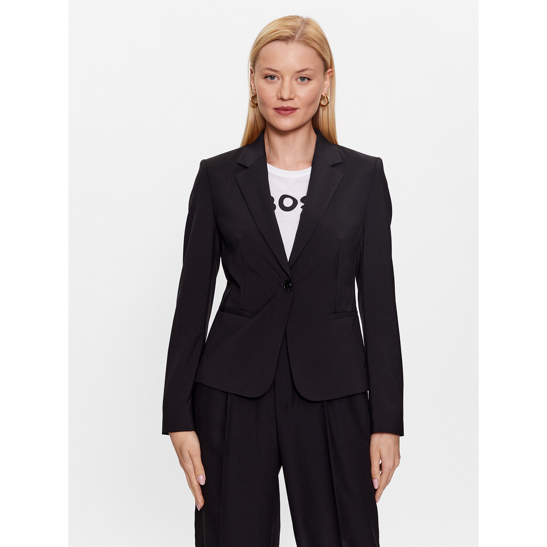 Boss Suknjič 50490020 Črna Slim Fit - Pepit.si