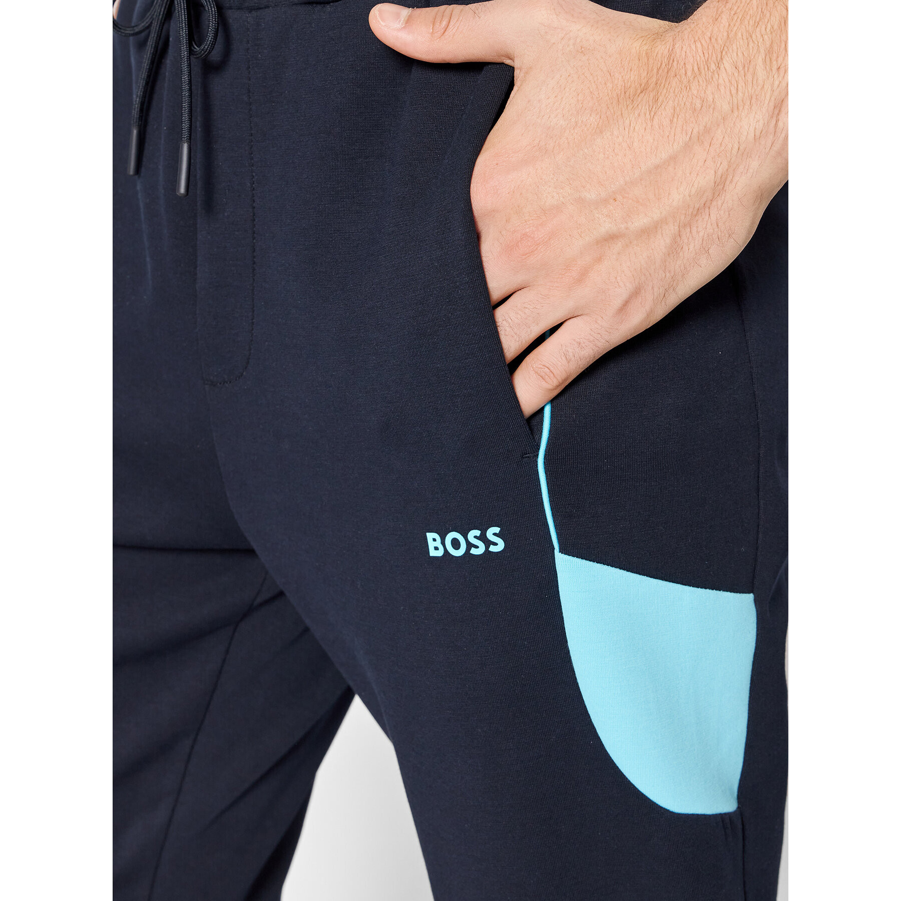 Boss Trenirka 50469517 Mornarsko modra Regular Fit - Pepit.si