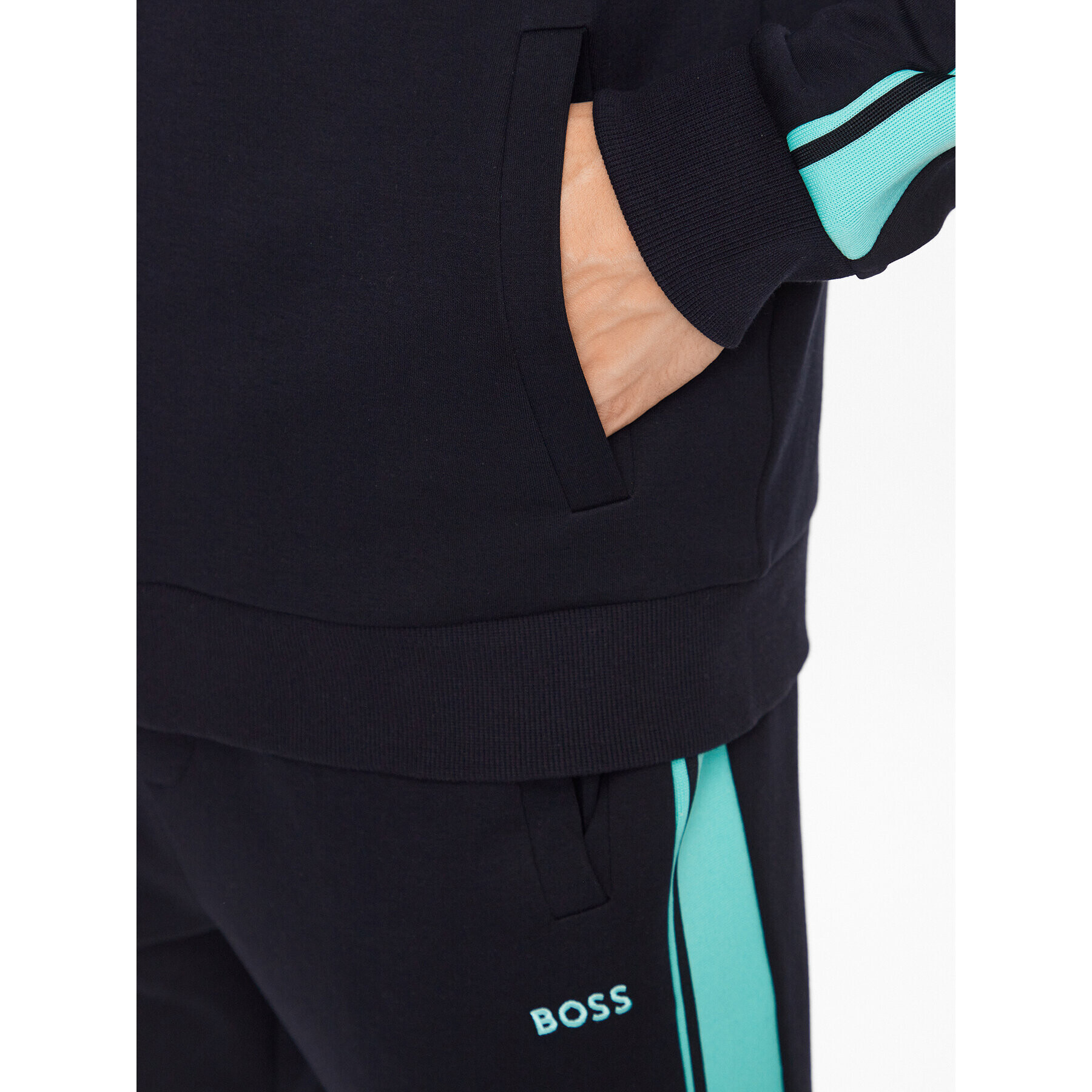 Boss Trenirka 50497185 Mornarsko modra Regular Fit - Pepit.si