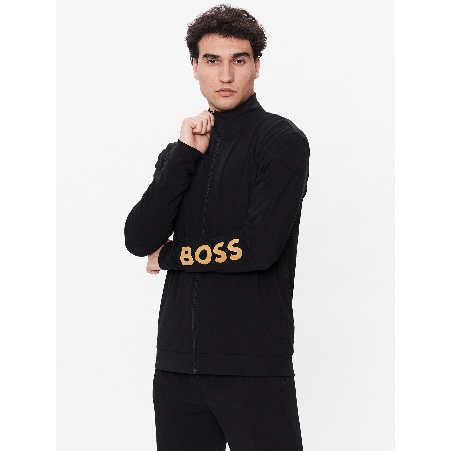 Boss Trenirka Long Set 1 50480690 Črna Regular Fit - Pepit.si