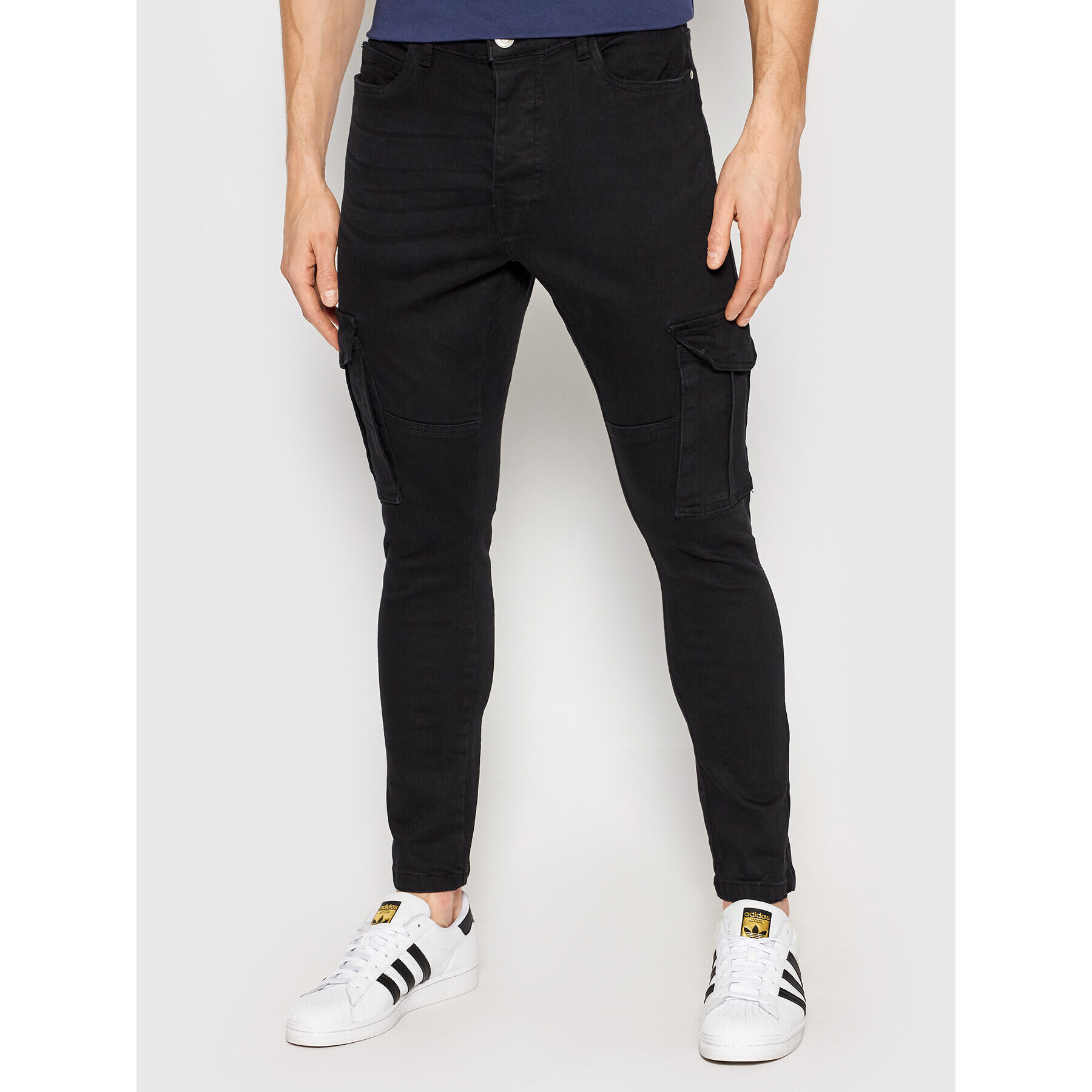 Brave Soul Jeans hlače MJN-FRANCIS Črna Skinny Fit - Pepit.si