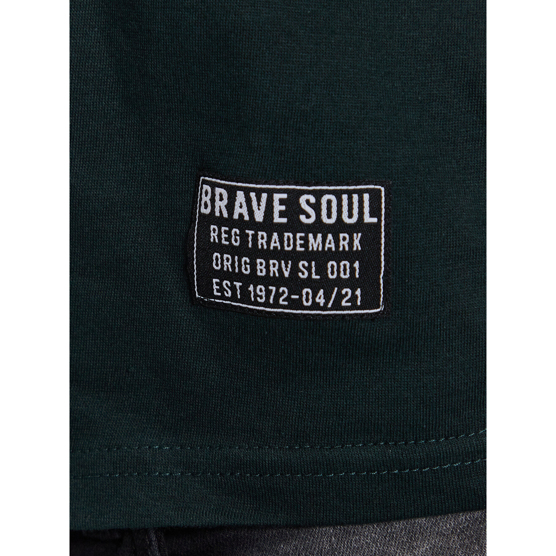 Brave Soul Majica MTS-149ALFARO Zelena Regular Fit - Pepit.si