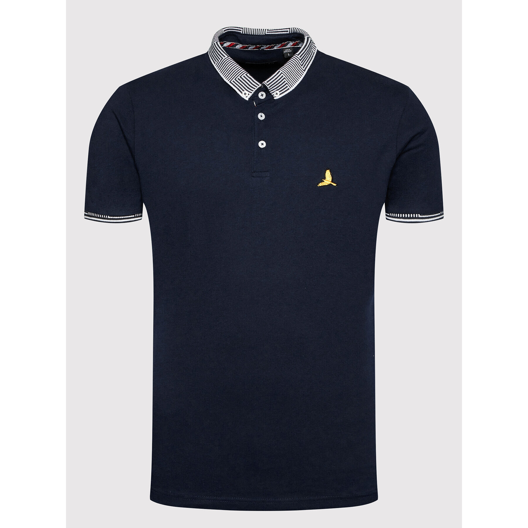 Brave Soul Polo majica MTS-69GLOVER Mornarsko modra Regular Fit - Pepit.si