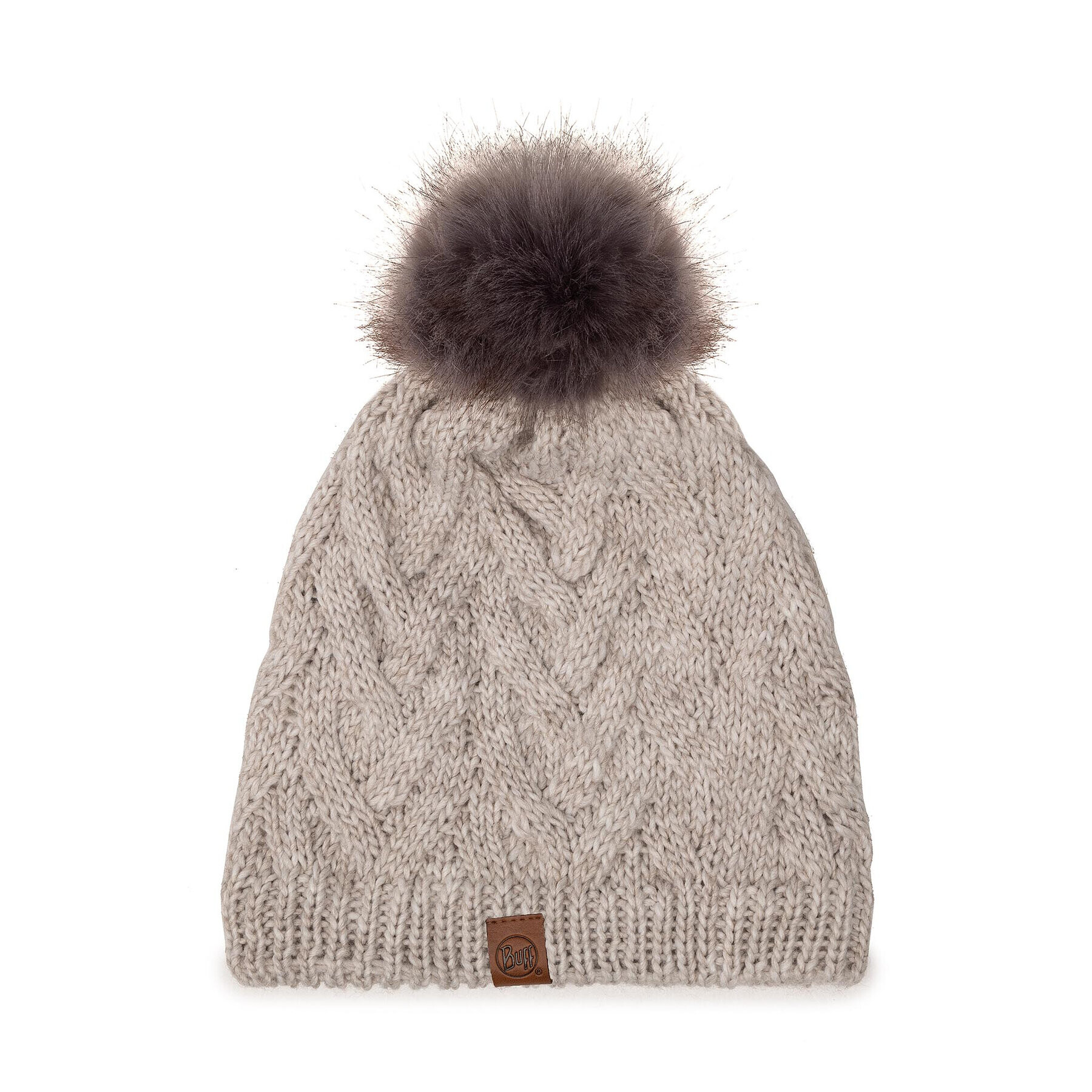 Buff Kapa Knitted & Fleece Hat 123515.014.10.00 Bež - Pepit.si