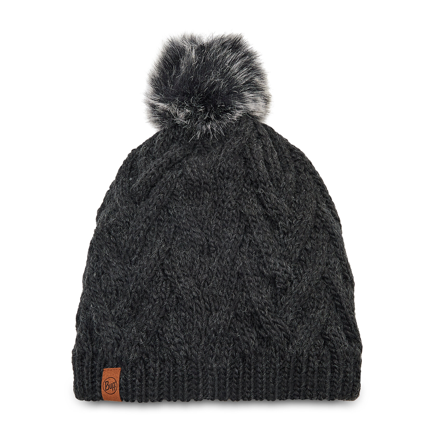 Buff Kapa Knitted & Fleece Hat 123515.901.10.00 Siva - Pepit.si