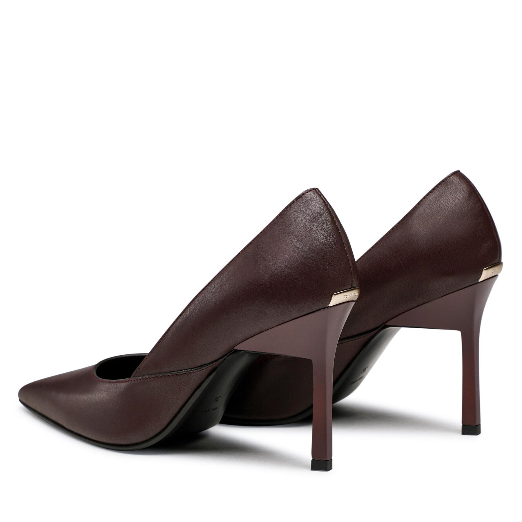 Calvin Klein Čevlji z visoko peto Geo Stiletto Pump 90 HW0HW01346 Rjava - Pepit.si