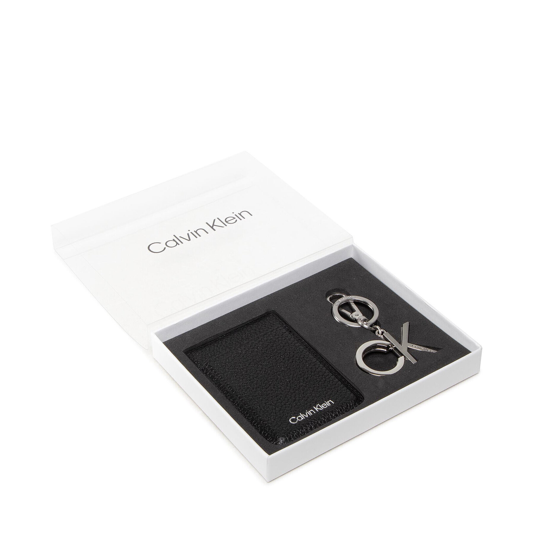 Calvin Klein Darilni set Metal Keyfob/Sick On Ccholder K50K509710 Črna - Pepit.si