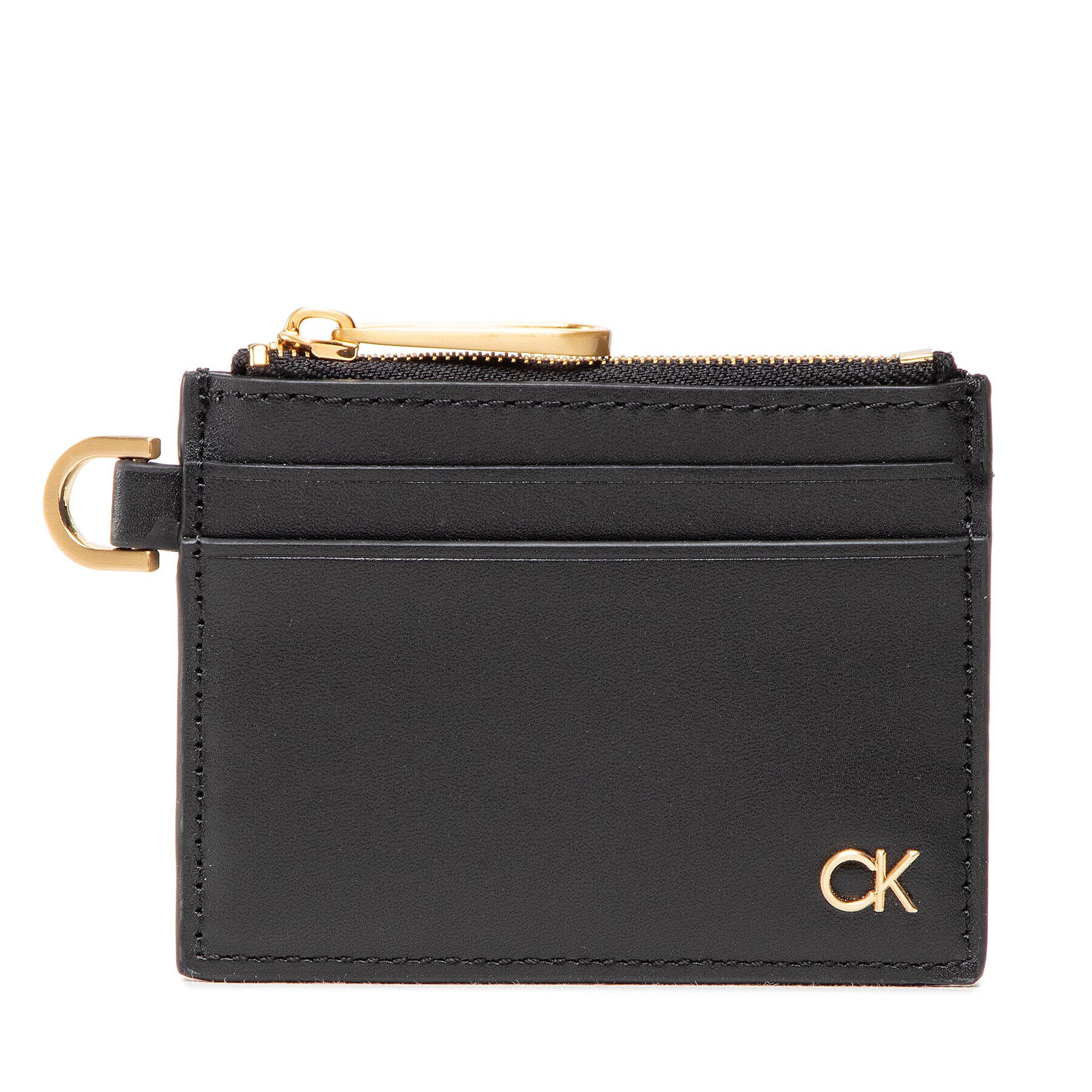 Calvin Klein Etui za kreditne kartice Ck Icon 4Cc Holder W/Zip K50K509612 Črna - Pepit.si