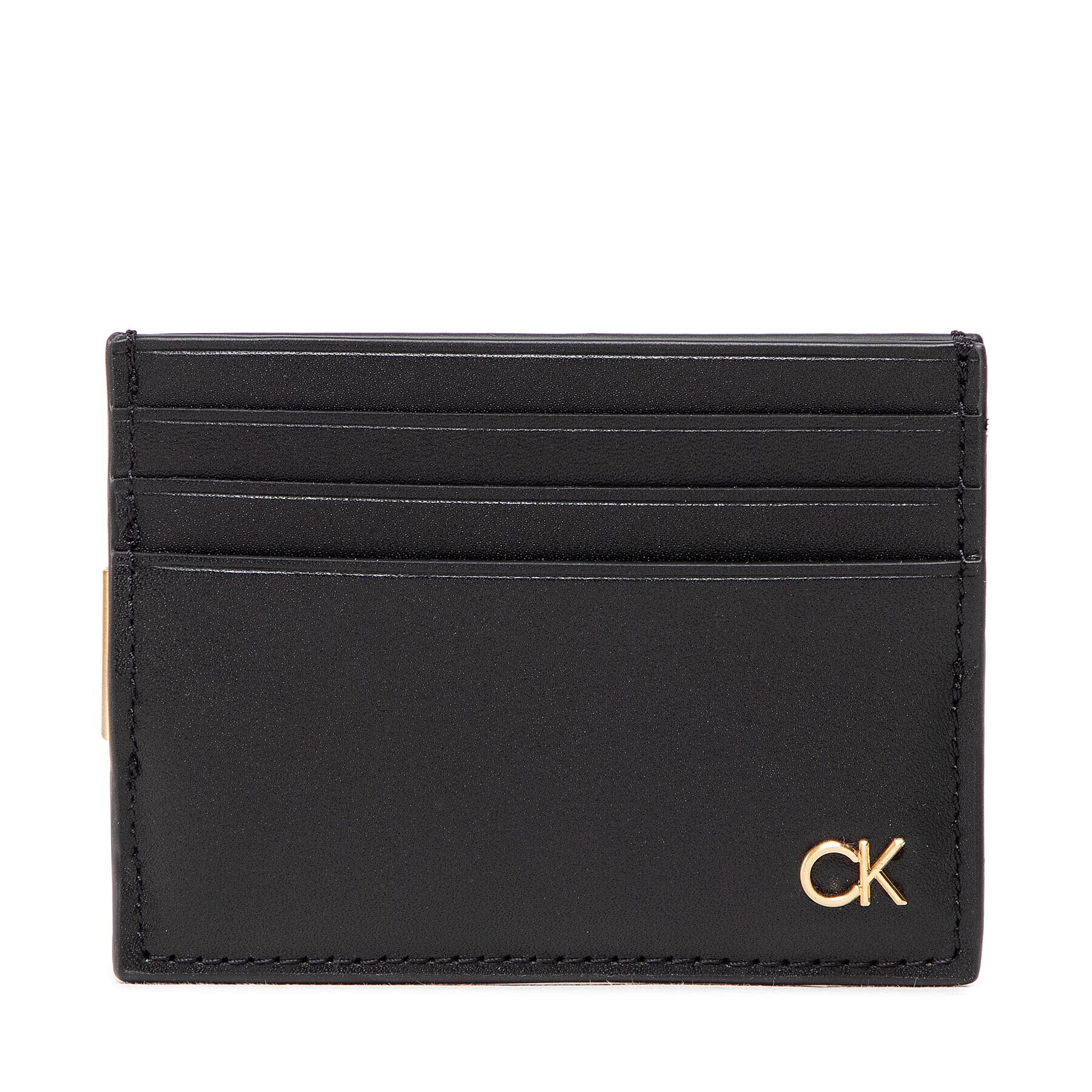 Calvin Klein Etui za kreditne kartice Ck Icon Cc Holder W/Clip K50K509625 Črna - Pepit.si