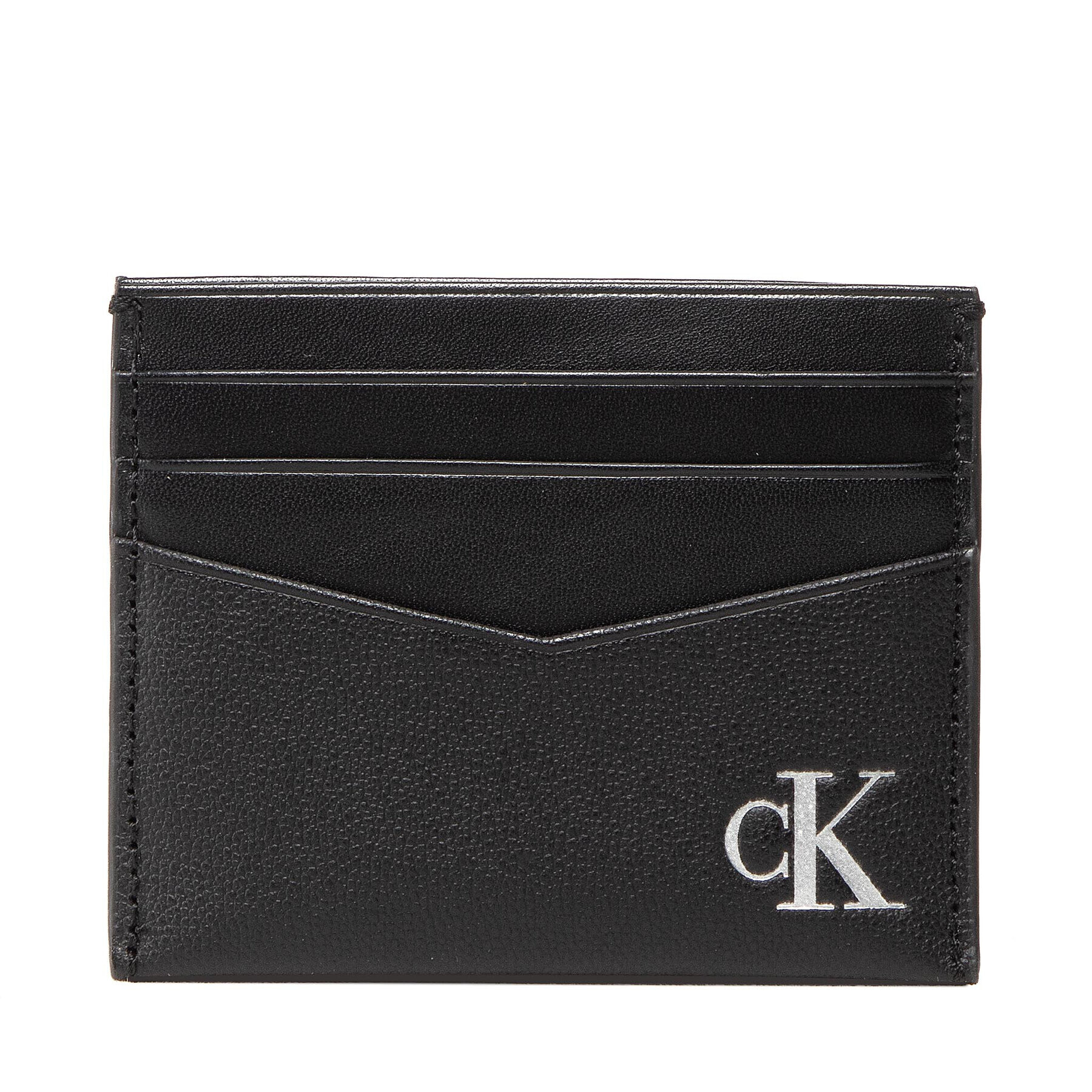 Calvin Klein Etui za kreditne kartice Mono Silver Cardcase 6Cc K50K509867 Črna - Pepit.si