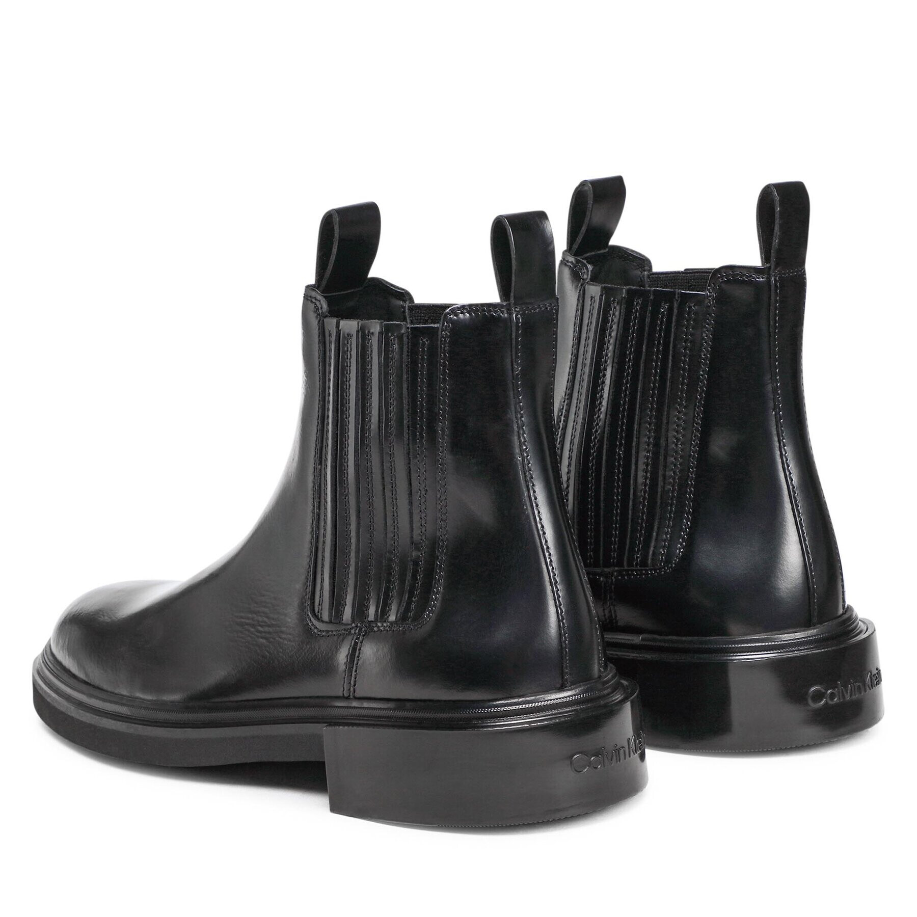 Calvin Klein Gležnjarji Chelsea Chelsea Boot Lth HM0HM00863 Črna - Pepit.si