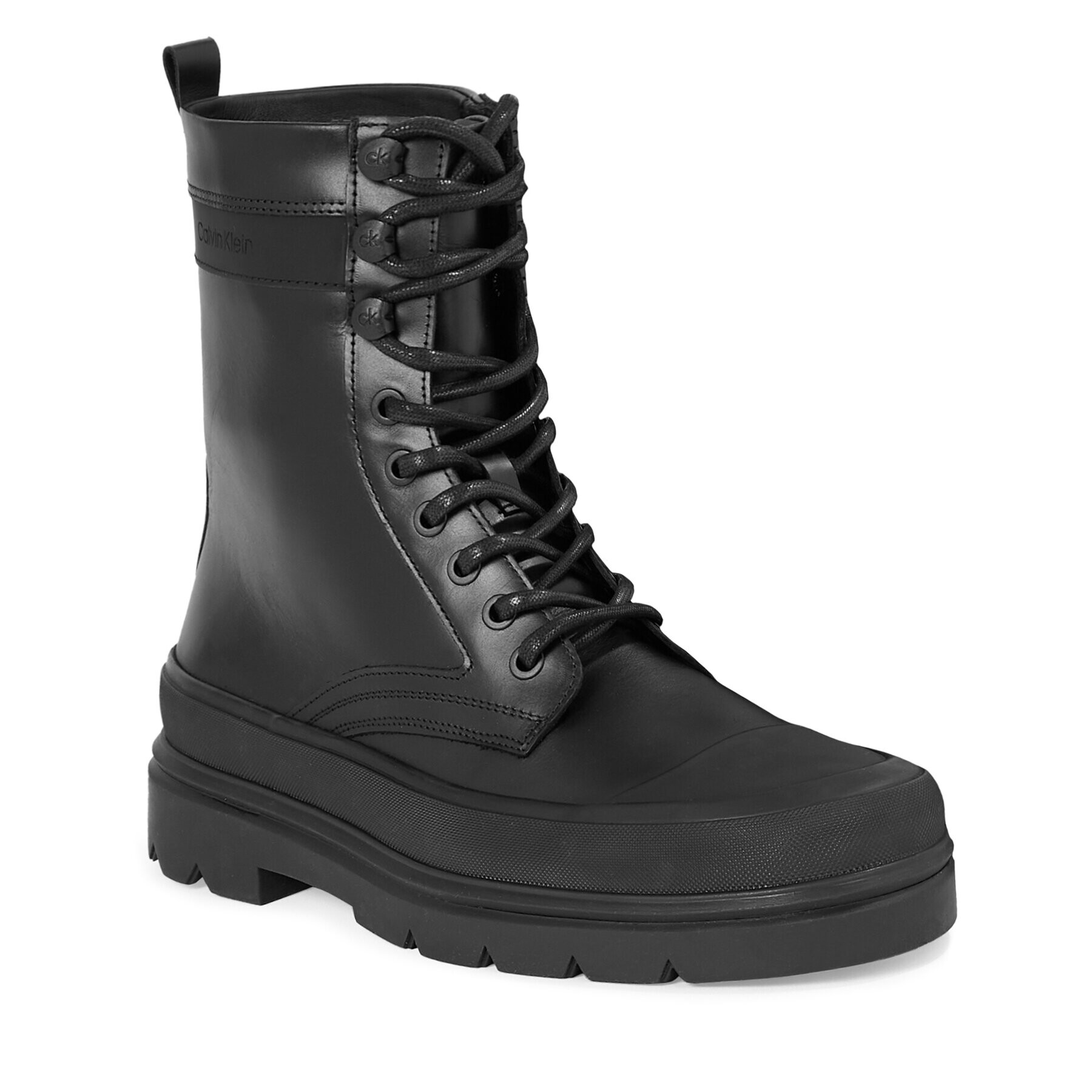 Calvin Klein Zimski škornji Lace Up Boot High HM0HM01213 Črna - Pepit.si