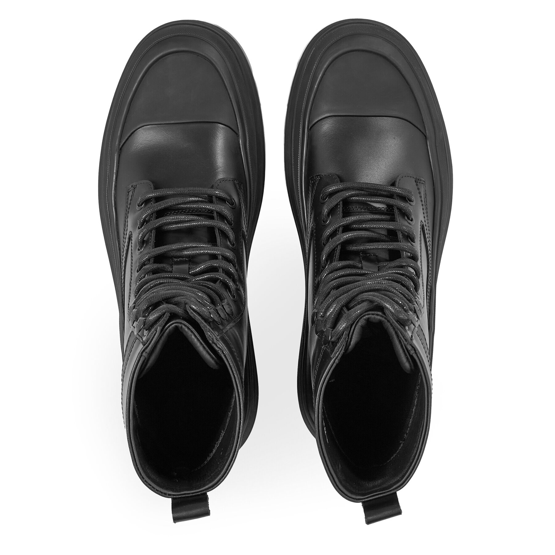 Calvin Klein Zimski škornji Lace Up Boot High HM0HM01213 Črna - Pepit.si