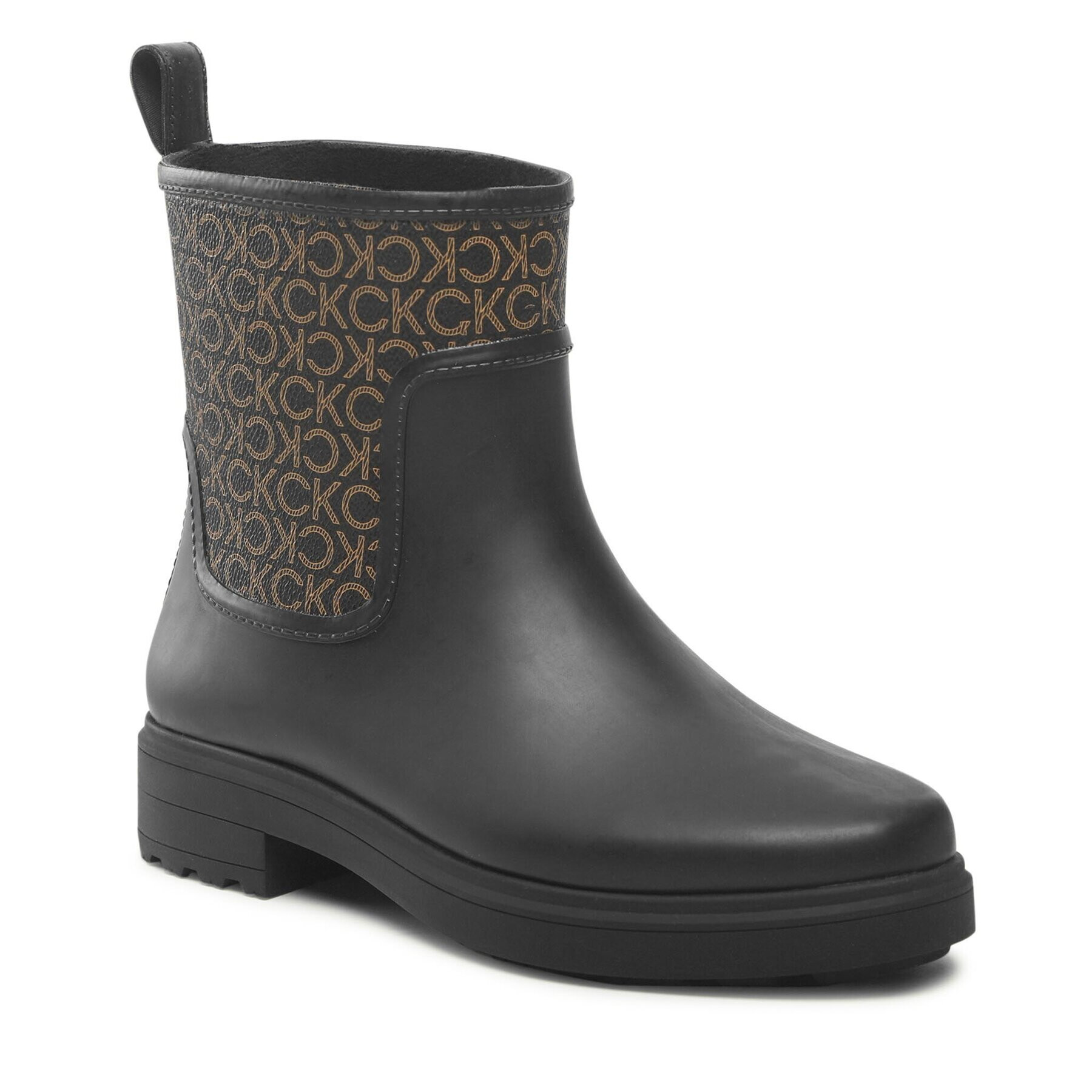 Calvin Klein Gumijasti škornji Rain Boot W/Flc HW0HW01319 Črna - Pepit.si