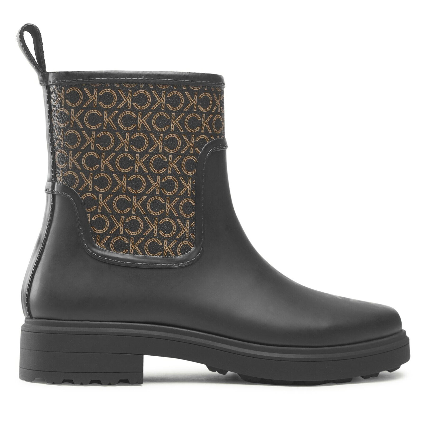 Calvin Klein Gumijasti škornji Rain Boot W/Flc HW0HW01319 Črna - Pepit.si