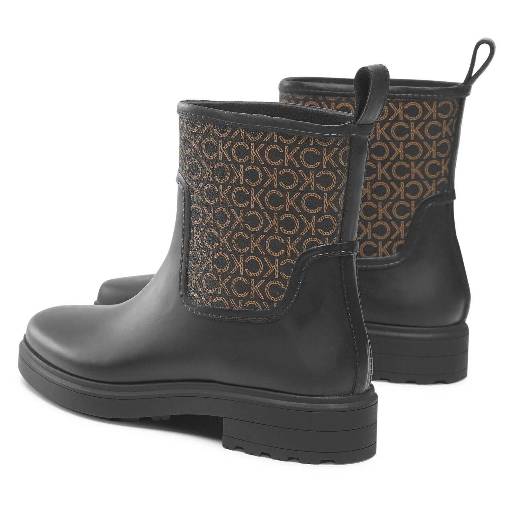 Calvin Klein Gumijasti škornji Rain Boot W/Flc HW0HW01319 Črna - Pepit.si