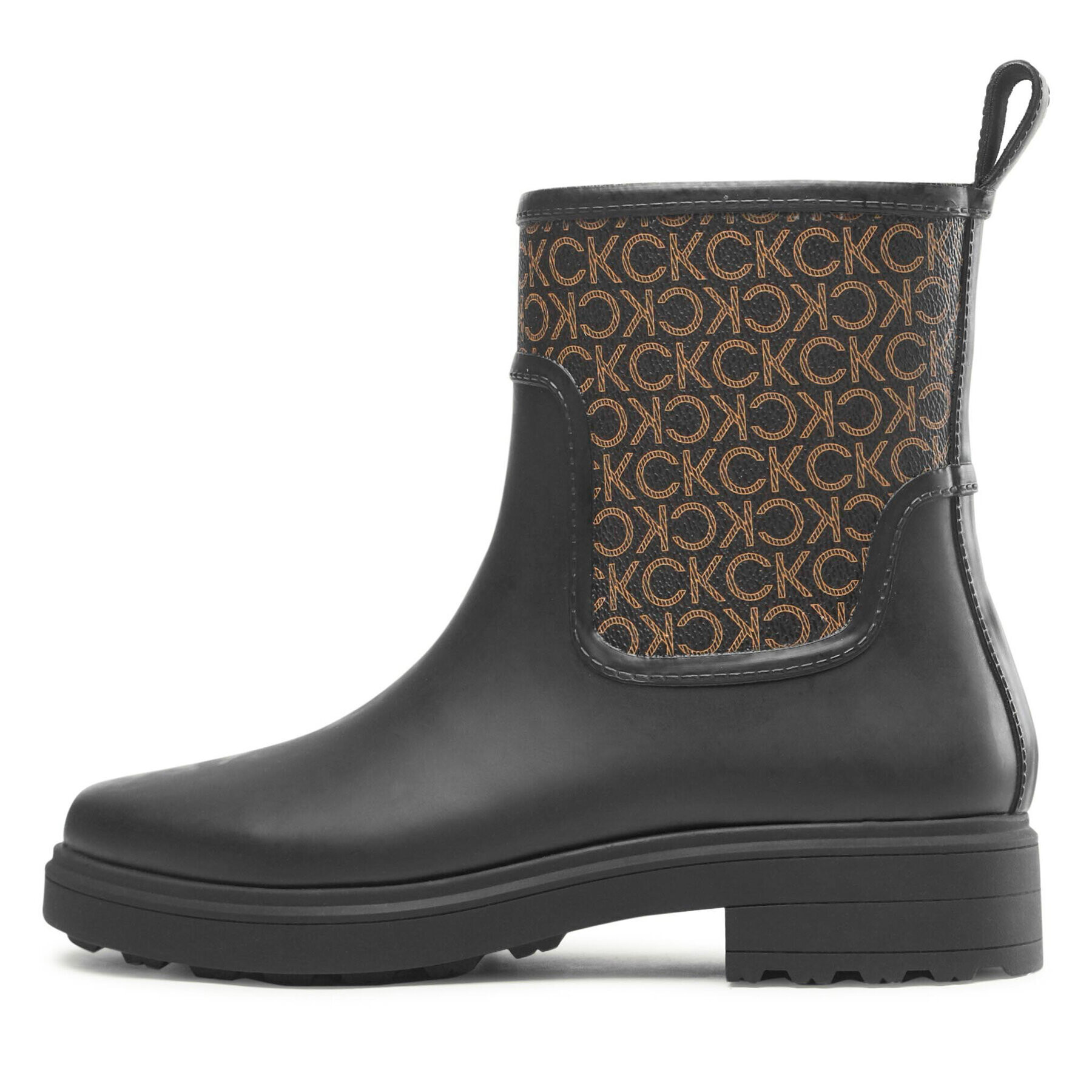 Calvin Klein Gumijasti škornji Rain Boot W/Flc HW0HW01319 Črna - Pepit.si