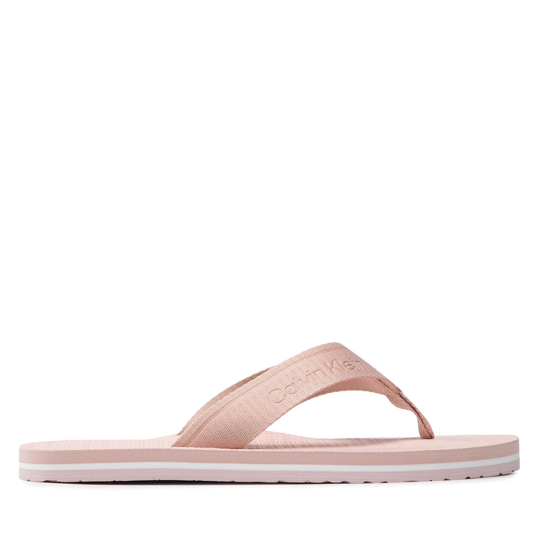 Calvin Klein Japonke Flipflop Ergonomic Sole He HW0HW00744 Roza - Pepit.si