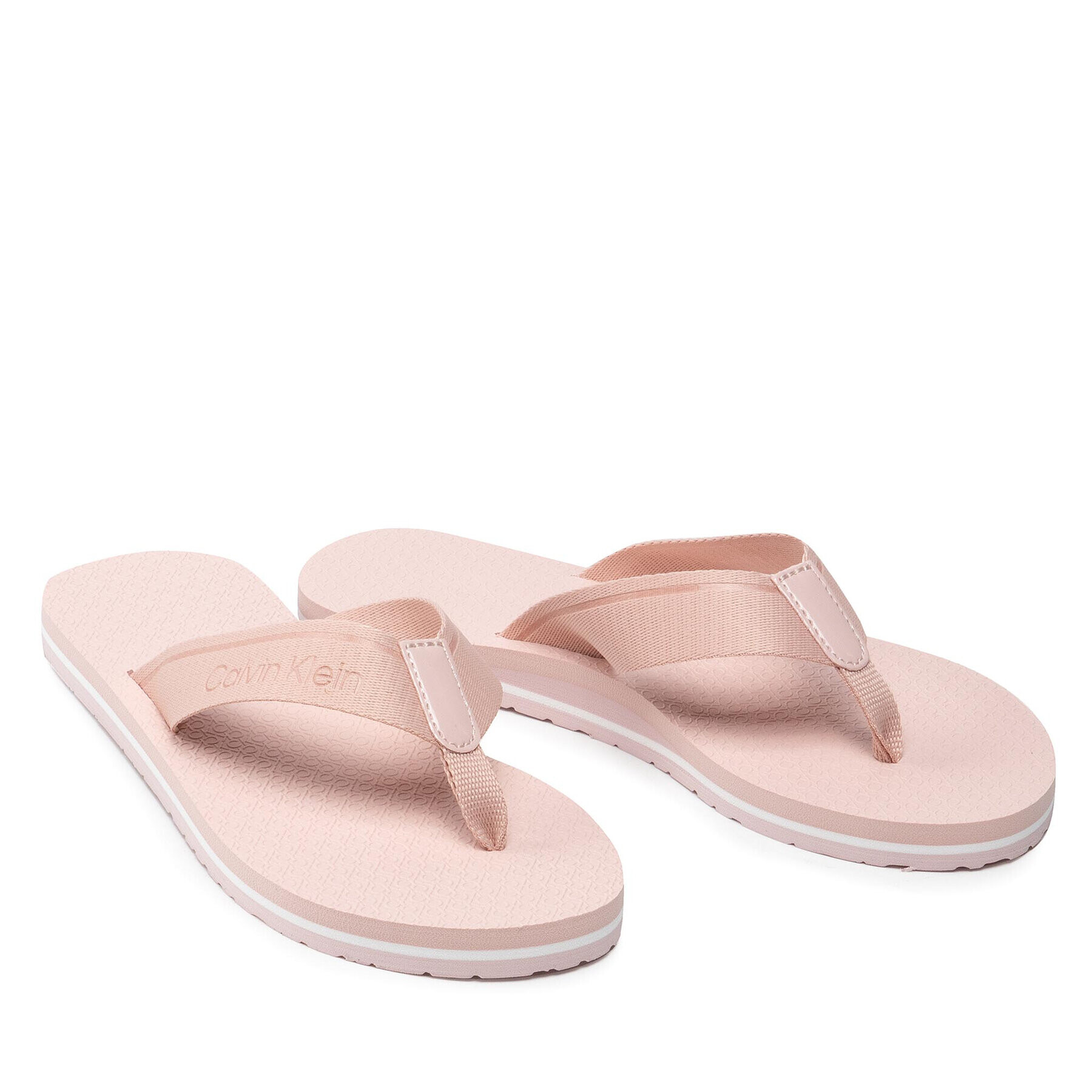 Calvin Klein Japonke Flipflop Ergonomic Sole He HW0HW00744 Roza - Pepit.si