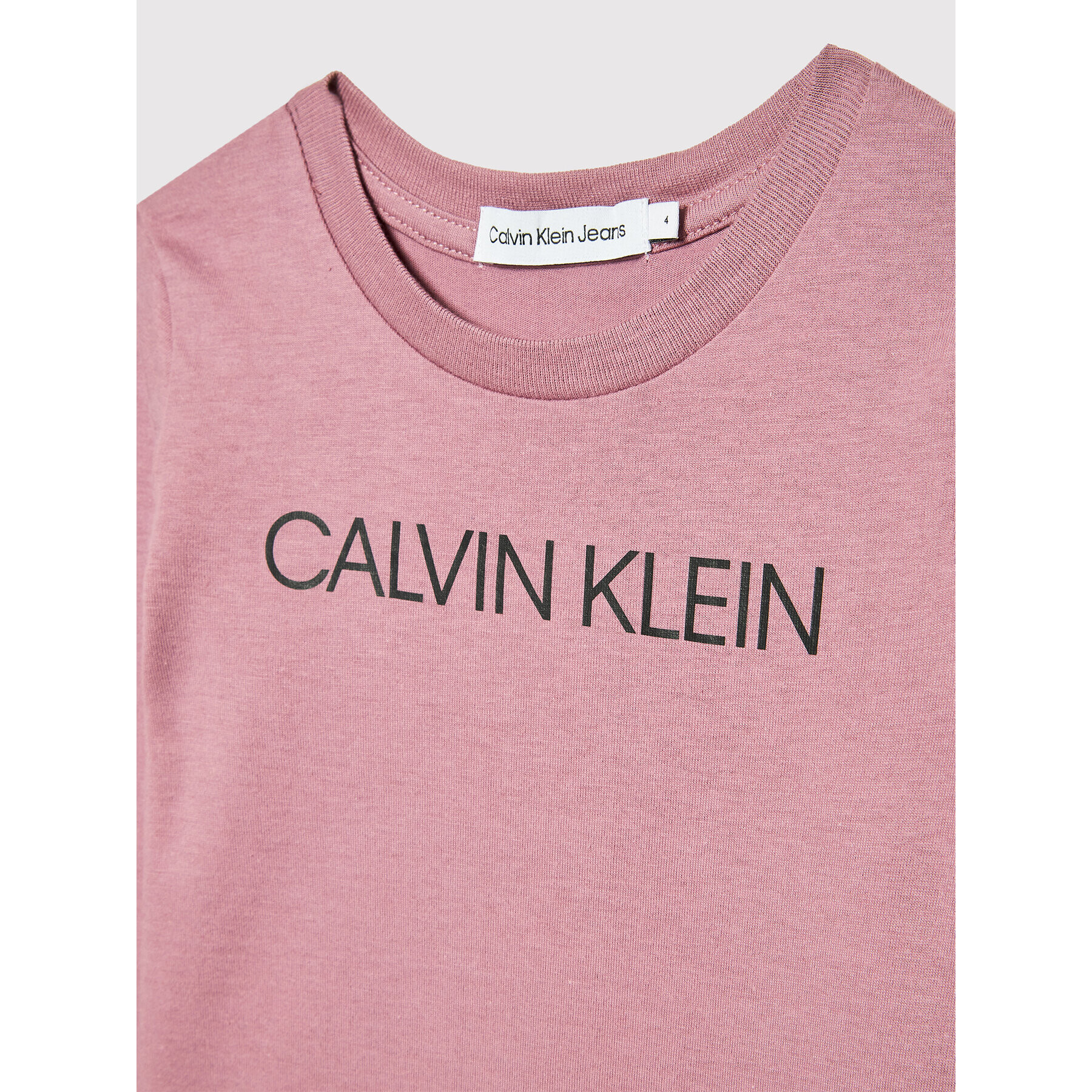 Calvin Klein Jeans Bluza Institutional Logo IG0IG01014 Vijolična Slim Fit - Pepit.si