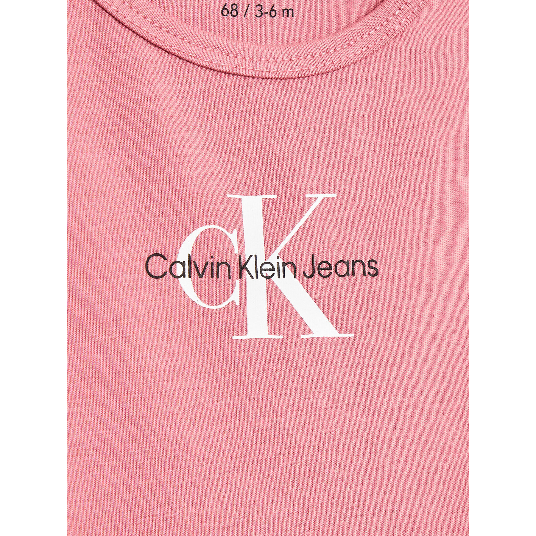 Calvin Klein Jeans Bodi Monogram IN0IN00014 Roza Regular Fit - Pepit.si