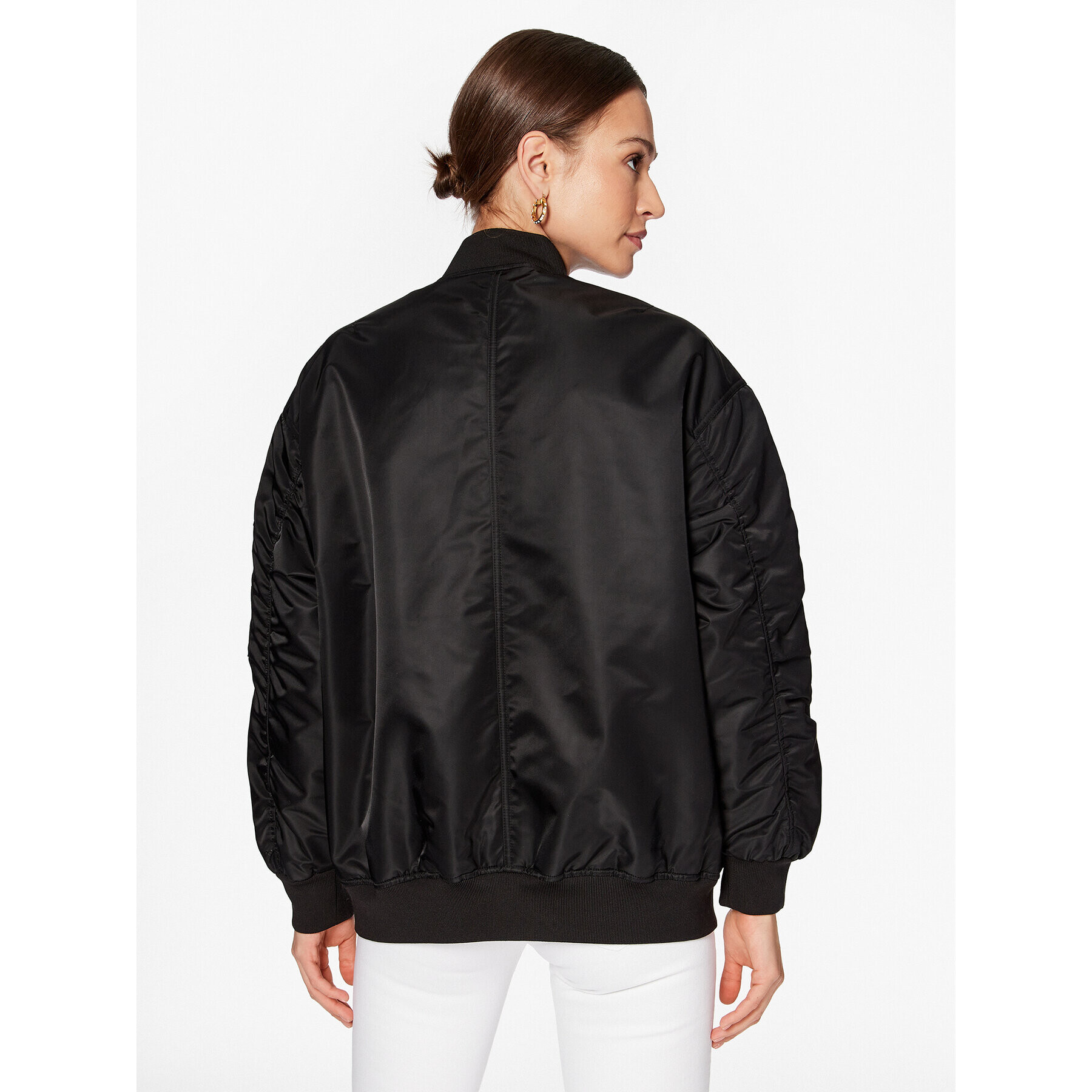 Calvin Klein Jeans Bomber jakna J20J221082 Črna Oversize - Pepit.si