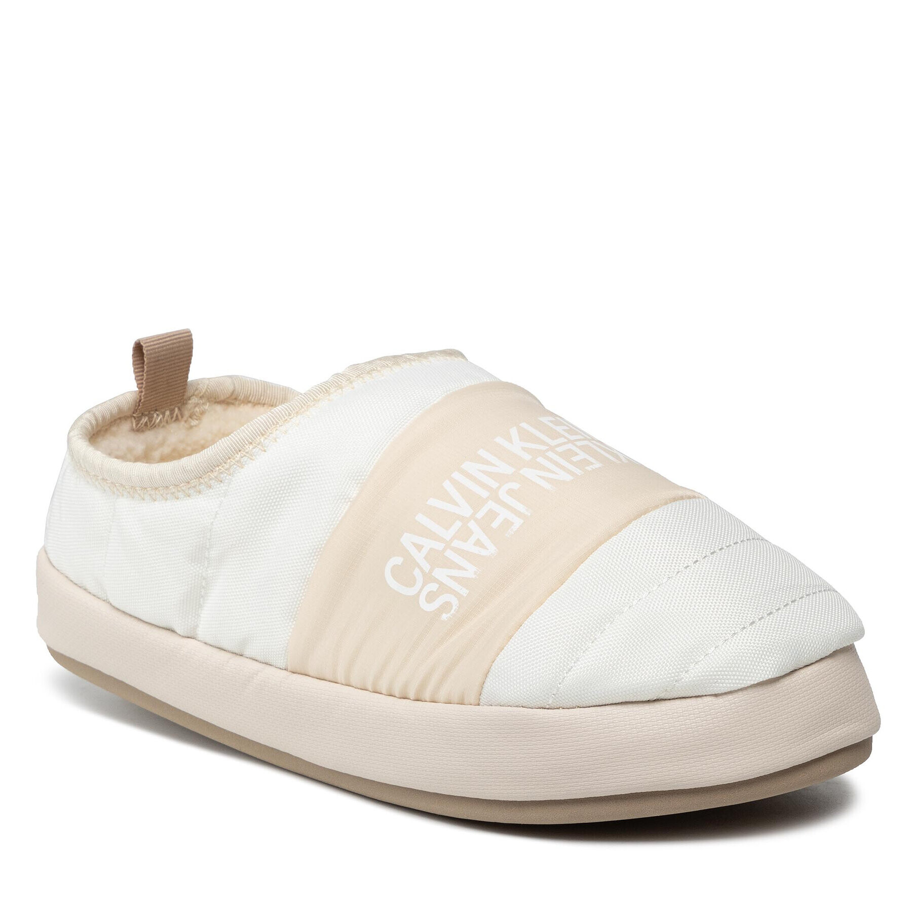 Calvin Klein Jeans Copati Home Shoe Slipper W Warm Linning YM0YM00242 Bela - Pepit.si