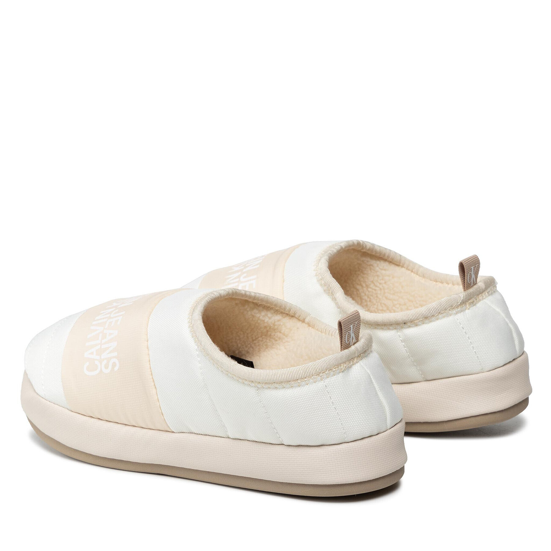 Calvin Klein Jeans Copati Home Shoe Slipper W Warm Linning YM0YM00242 Bela - Pepit.si