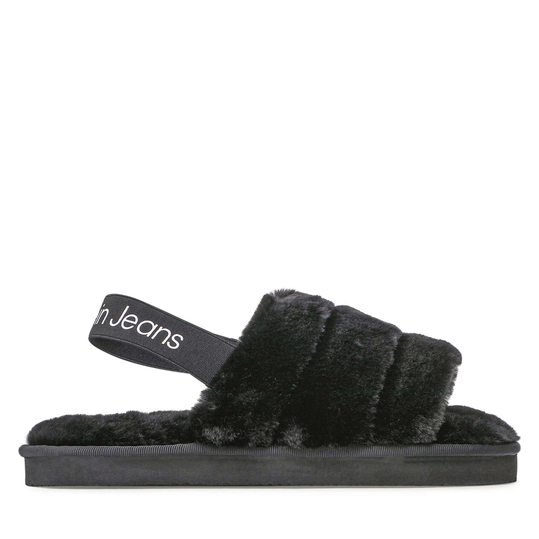 Calvin Klein Jeans Copati Home Slipper Fakefur Elastic YW0YW00751 Črna - Pepit.si