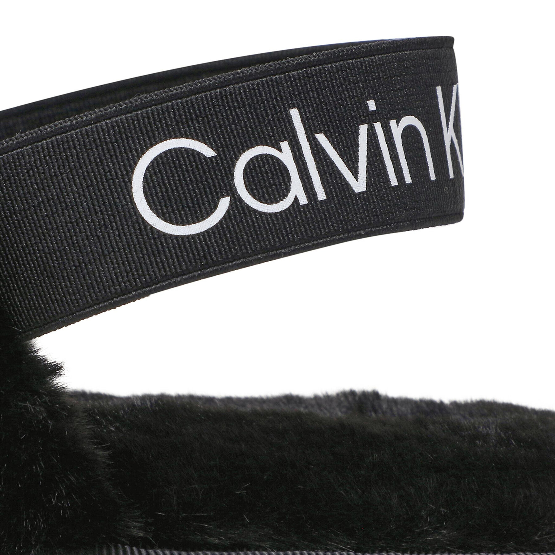 Calvin Klein Jeans Copati Home Slipper Fakefur Elastic YW0YW00751 Črna - Pepit.si