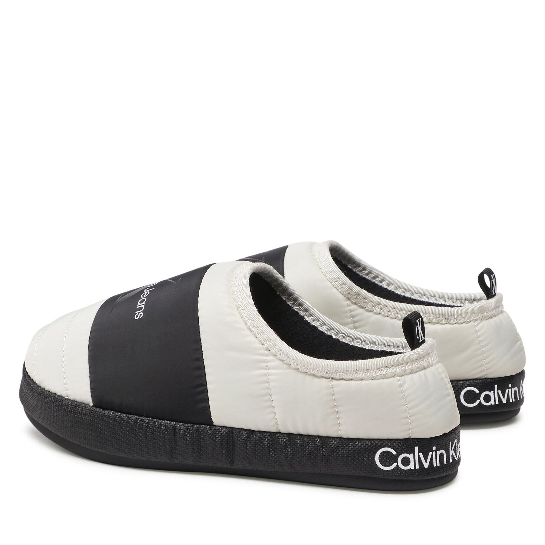 Calvin Klein Jeans Copati Home Slipper YM0YM00546 Srebrna - Pepit.si