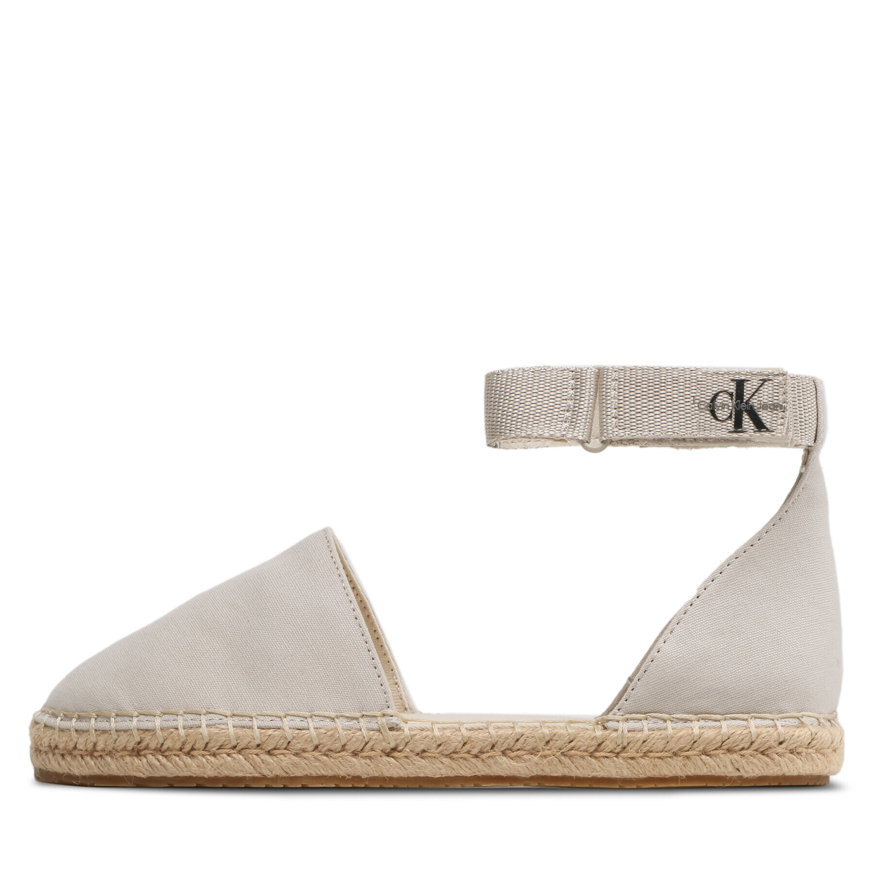 Calvin Klein Jeans Espadrile Ankle Espadrille YW0YW01027 Écru - Pepit.si