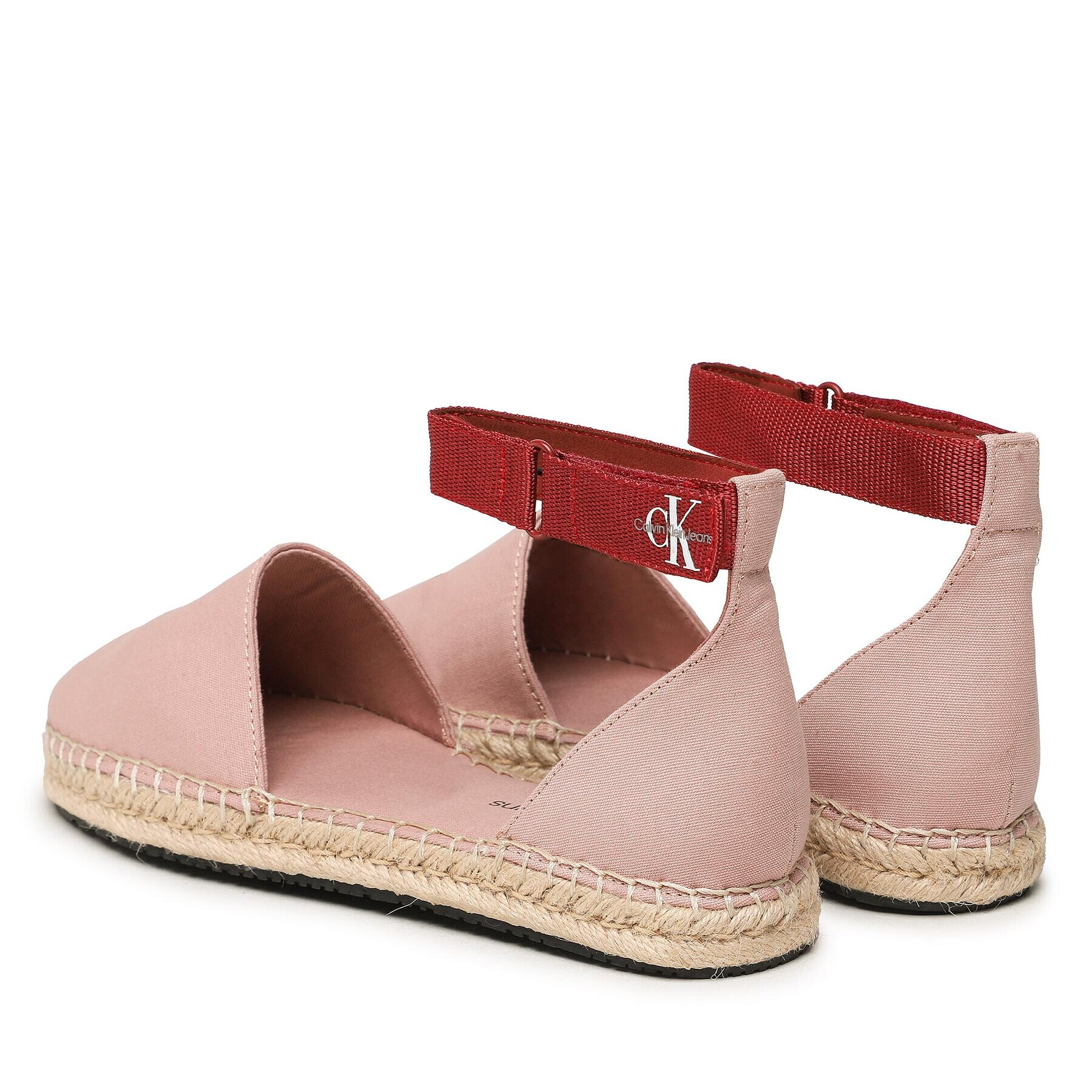 Calvin Klein Jeans Espadrile Ankle Espadrille YW0YW01027 Roza - Pepit.si