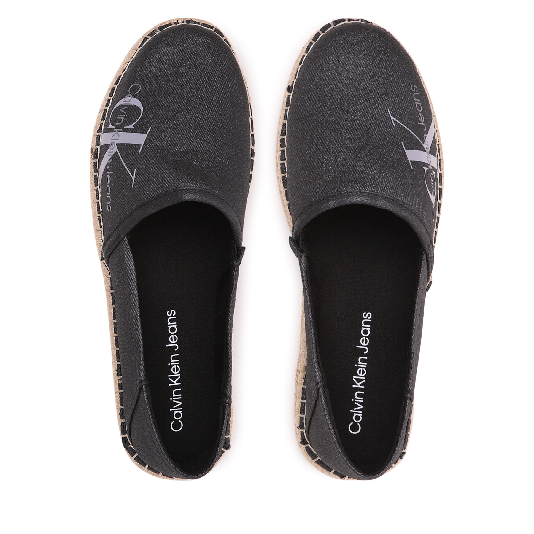 Calvin Klein Jeans Espadrile Espadrille Co Wn YW0YW01080 Črna - Pepit.si