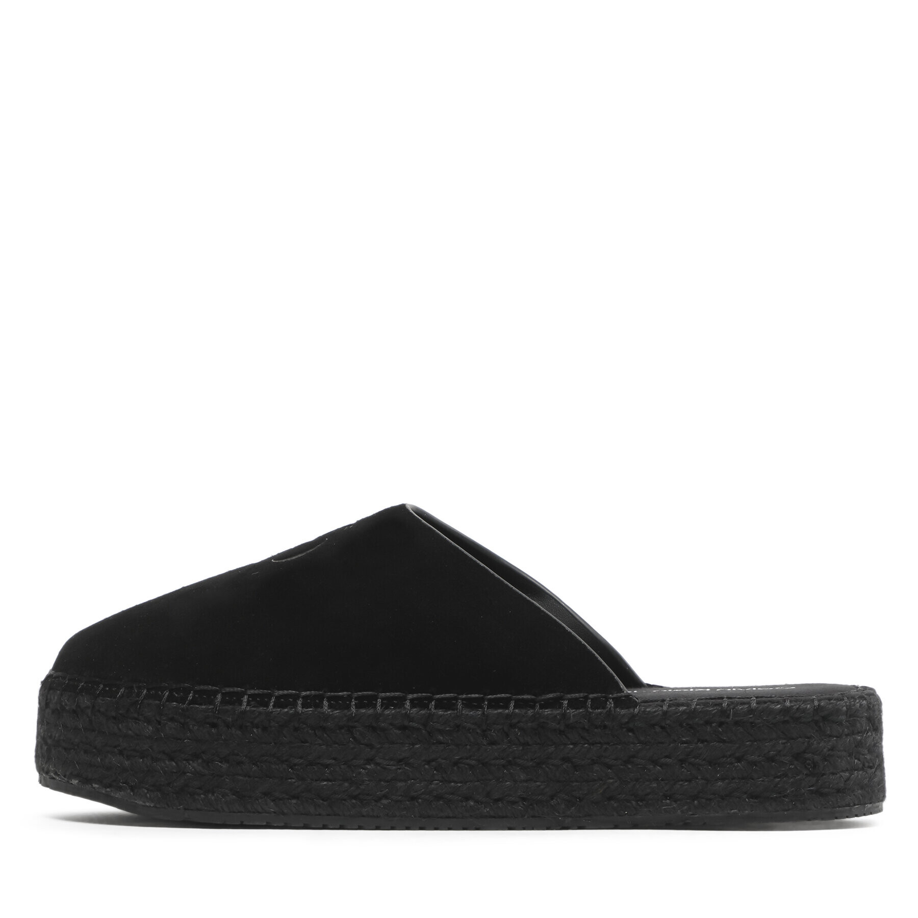 Calvin Klein Jeans Espadrile Flatform Rope Mule Su Con YW0YW00986 Črna - Pepit.si