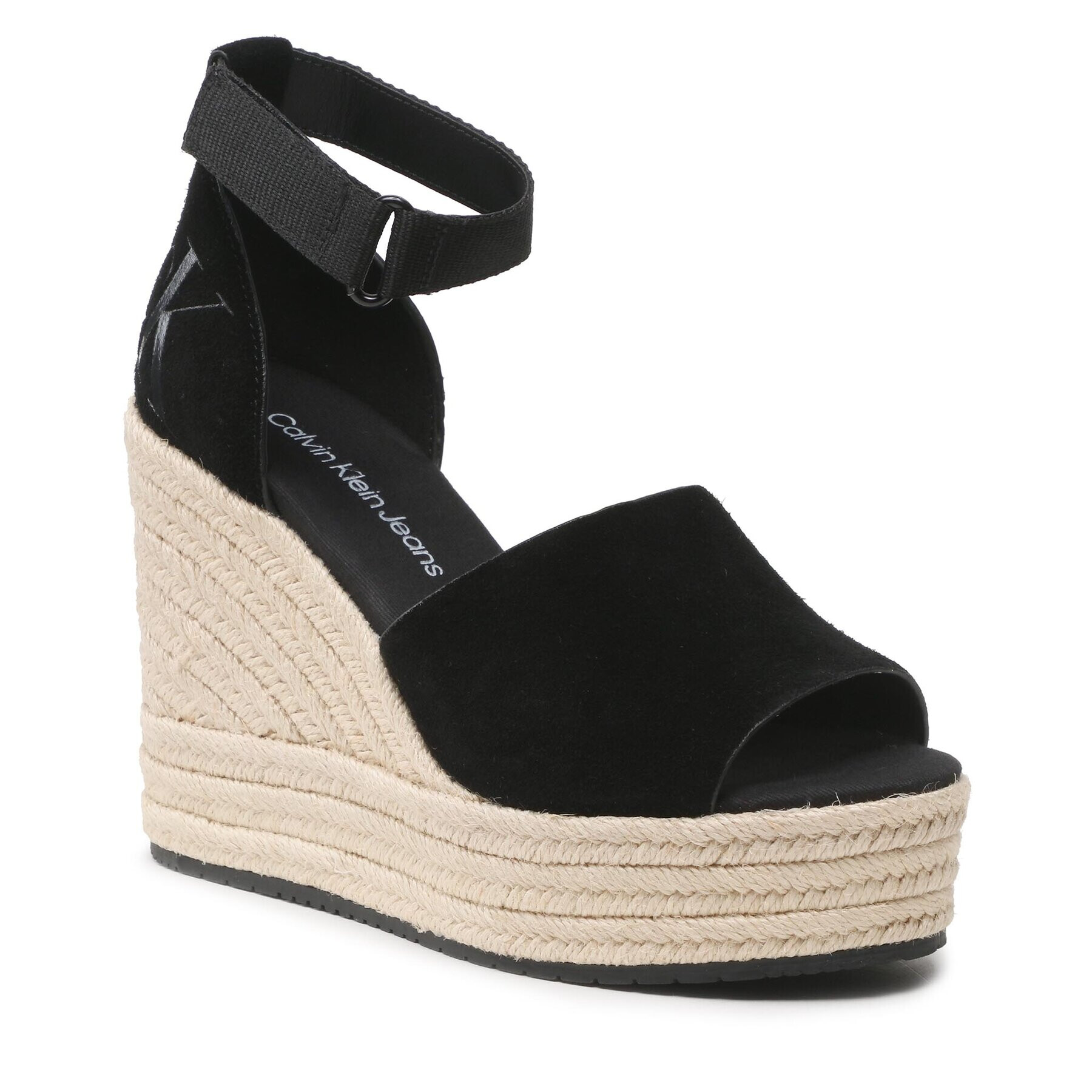 Calvin Klein Jeans Espadrile YW0YW00963 Črna - Pepit.si