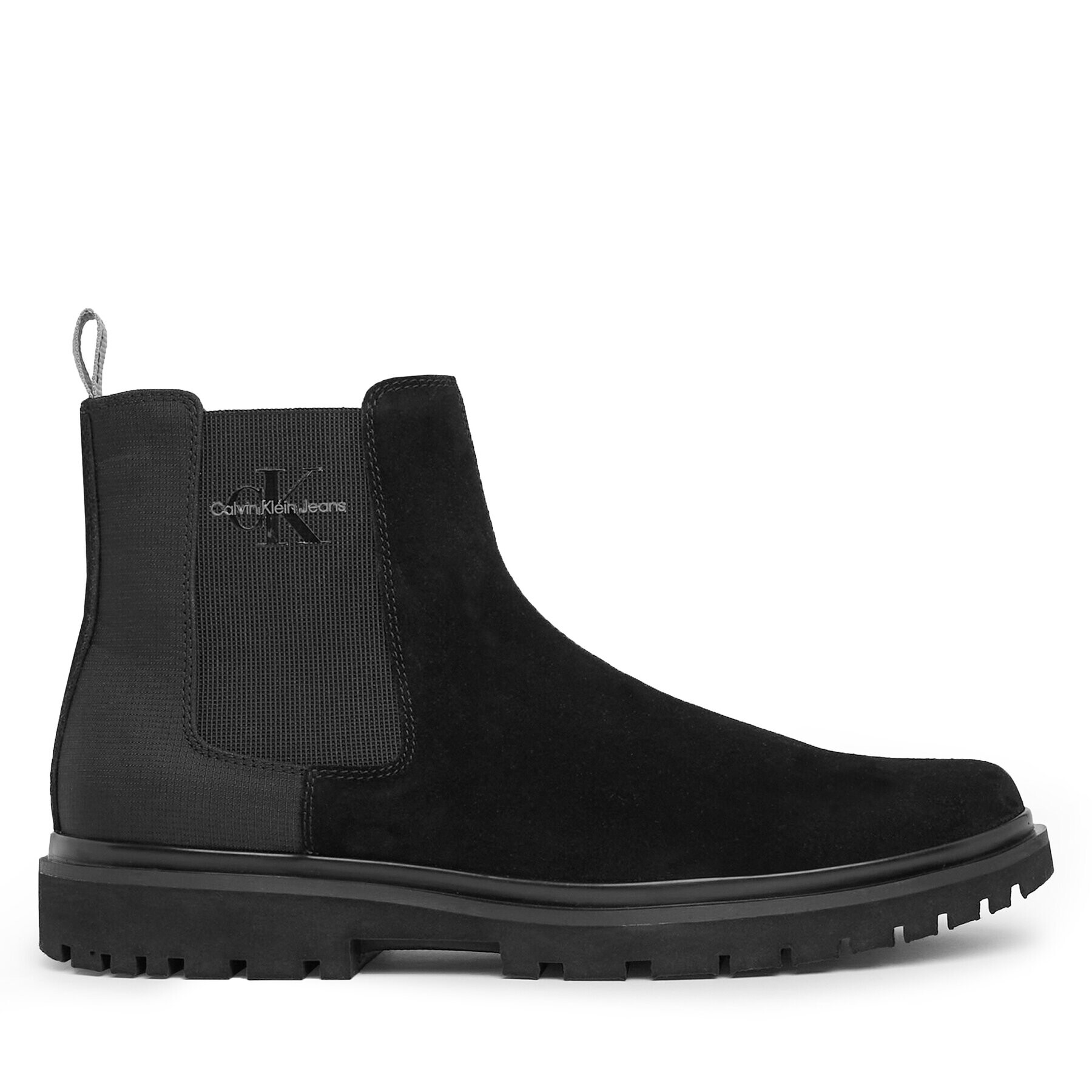 Calvin Klein Jeans Gležnjarji Chelsea Eva Mid Chelsea Boot Suede YM0YM00764 Črna - Pepit.si