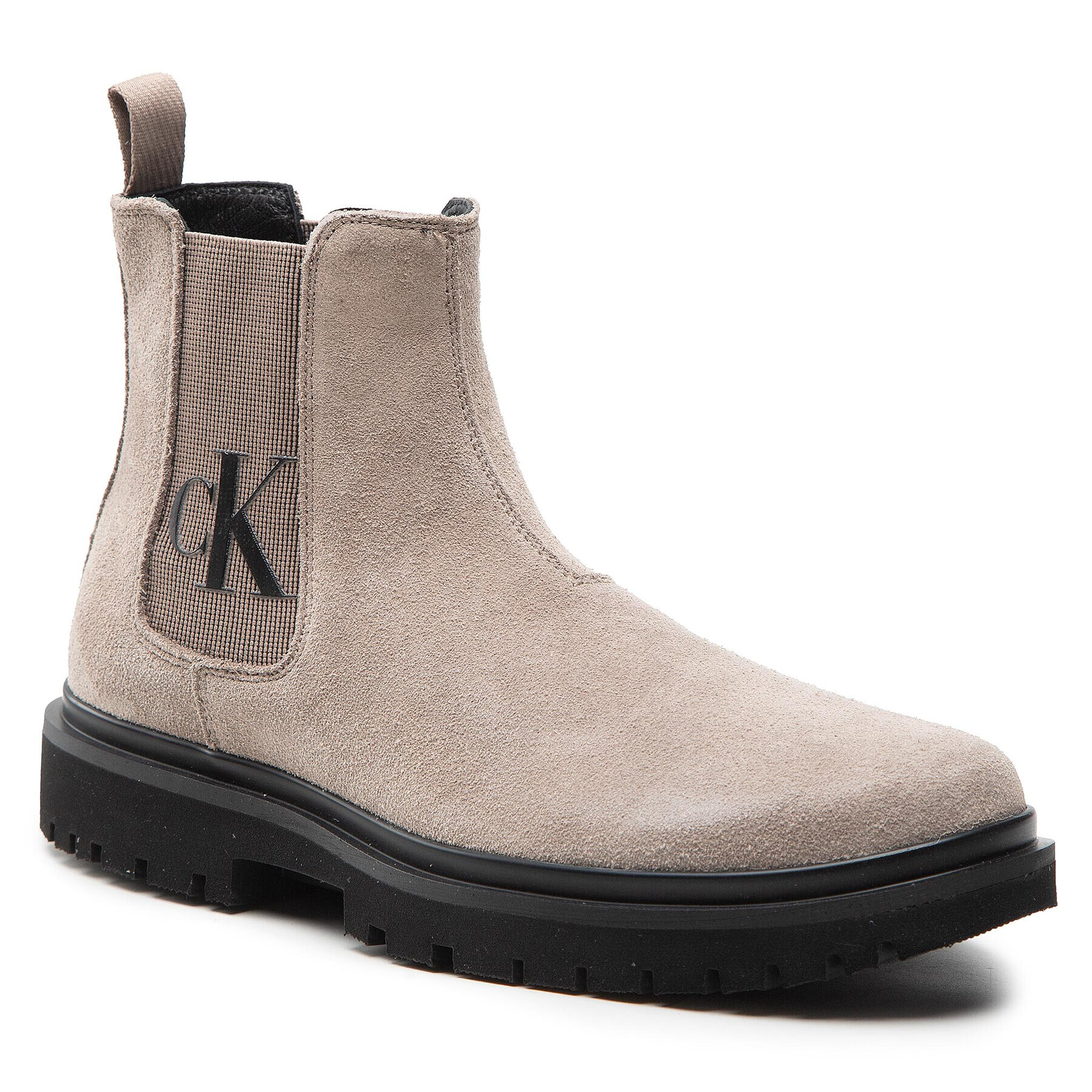 Calvin Klein Jeans Gležnjarji Chelsea Lug Mid Chelsea Boot YM0YM00271 Bež - Pepit.si