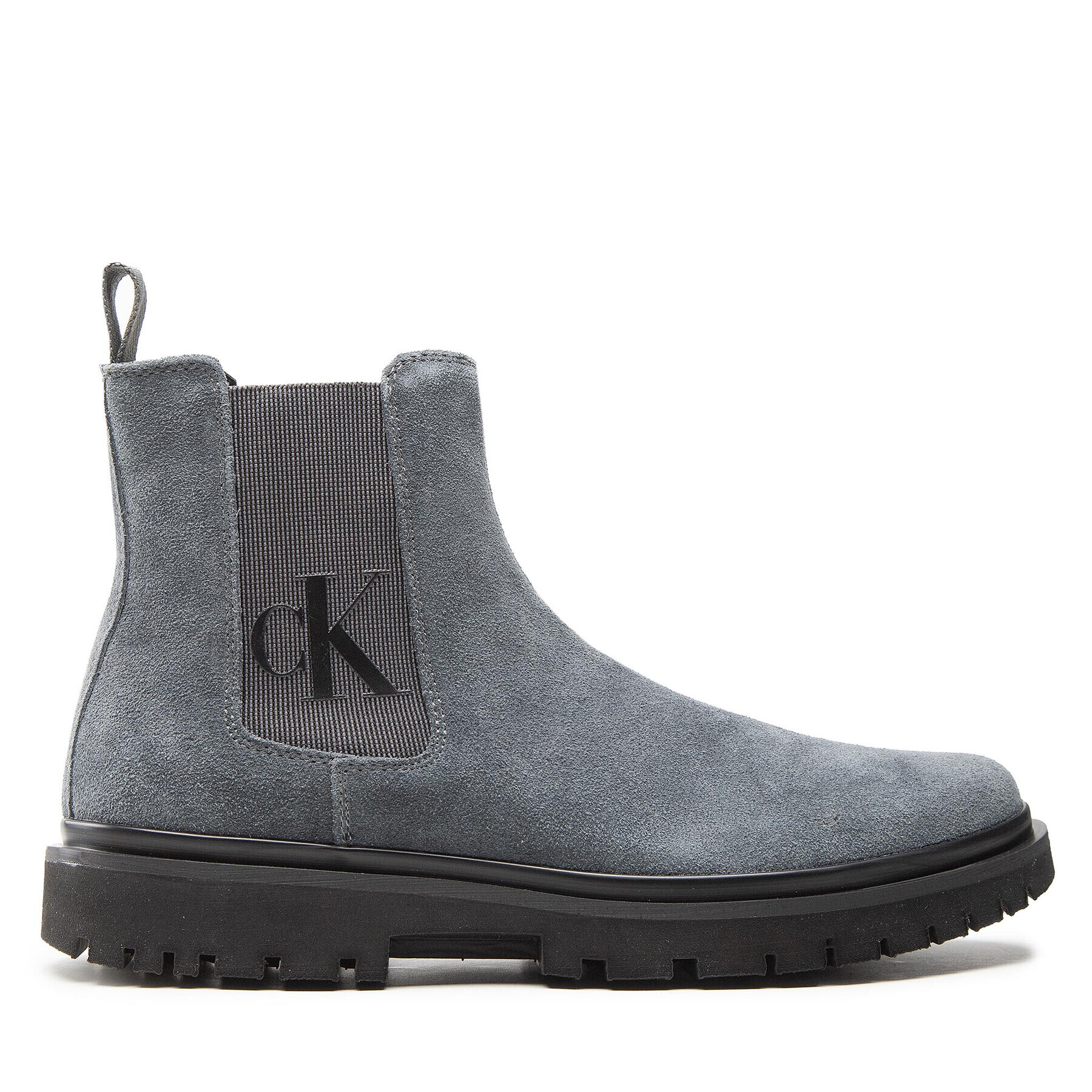 Calvin Klein Jeans Gležnjarji Chelsea Lug Mid Chelsea Boot YM0YM00271 Siva - Pepit.si