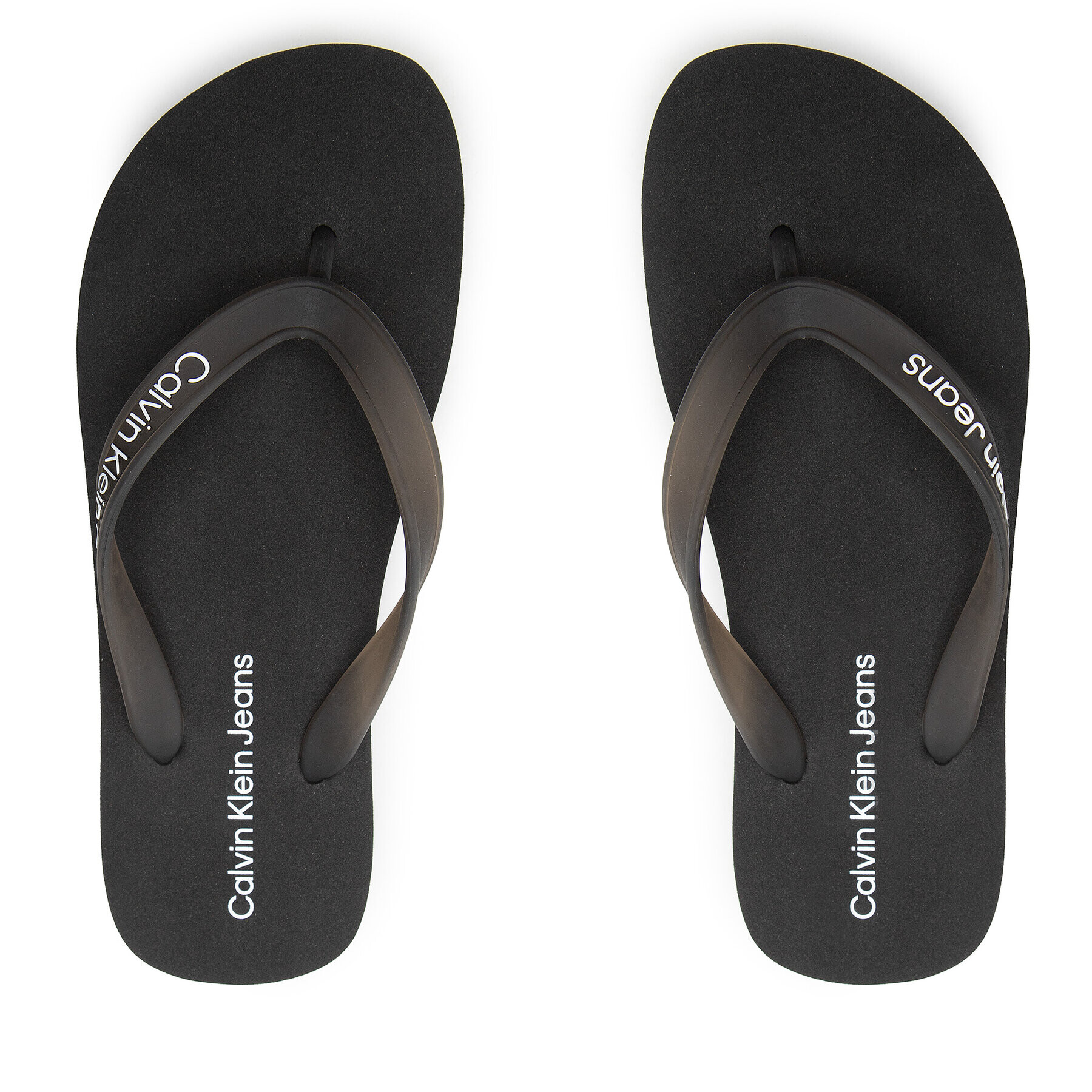 Calvin Klein Jeans Japonke Beach Sandal Flatform YW0YW00716 Črna - Pepit.si